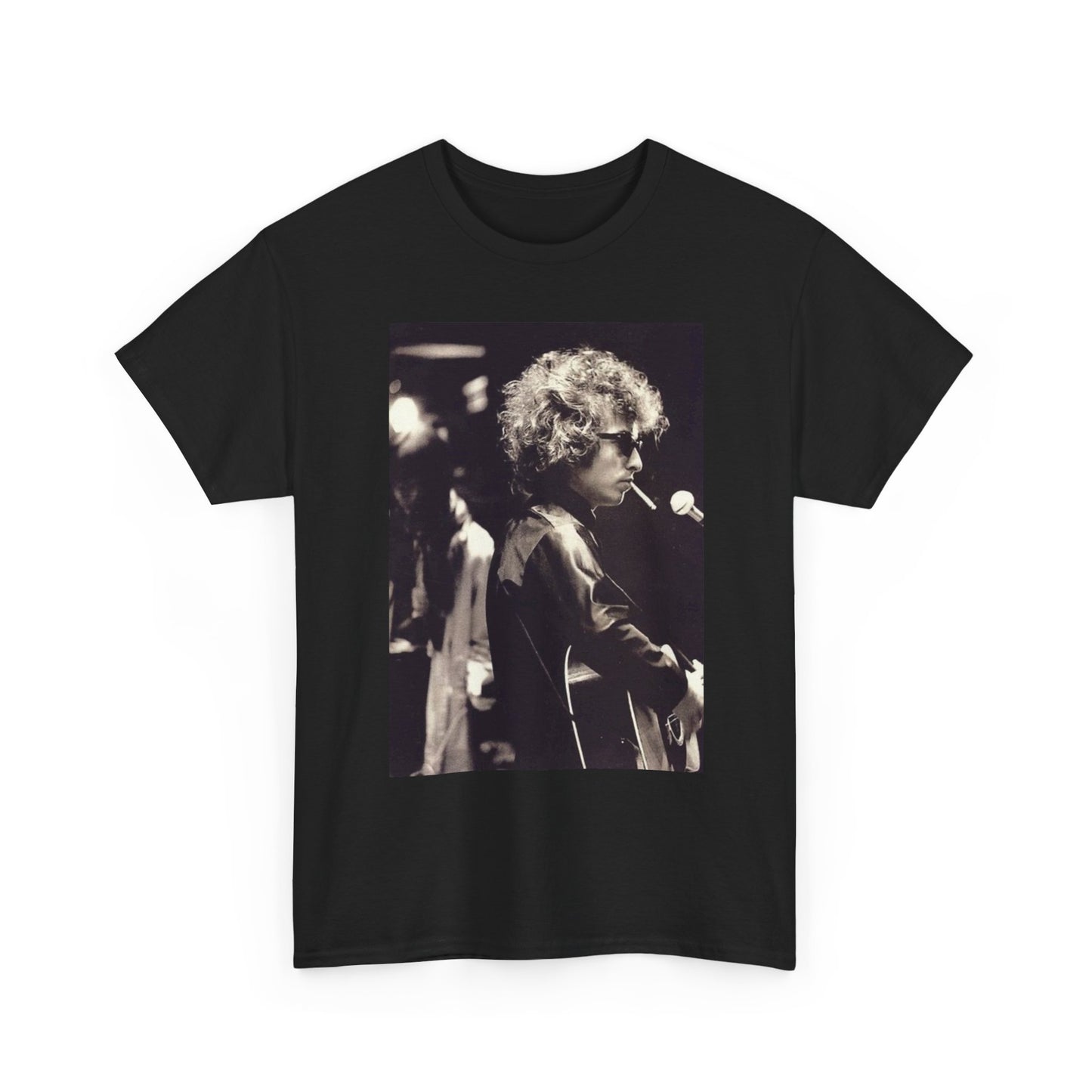 Bob Dylan Graphic T Shirt Vintage Photo Unisex Heavy Cotton Tee