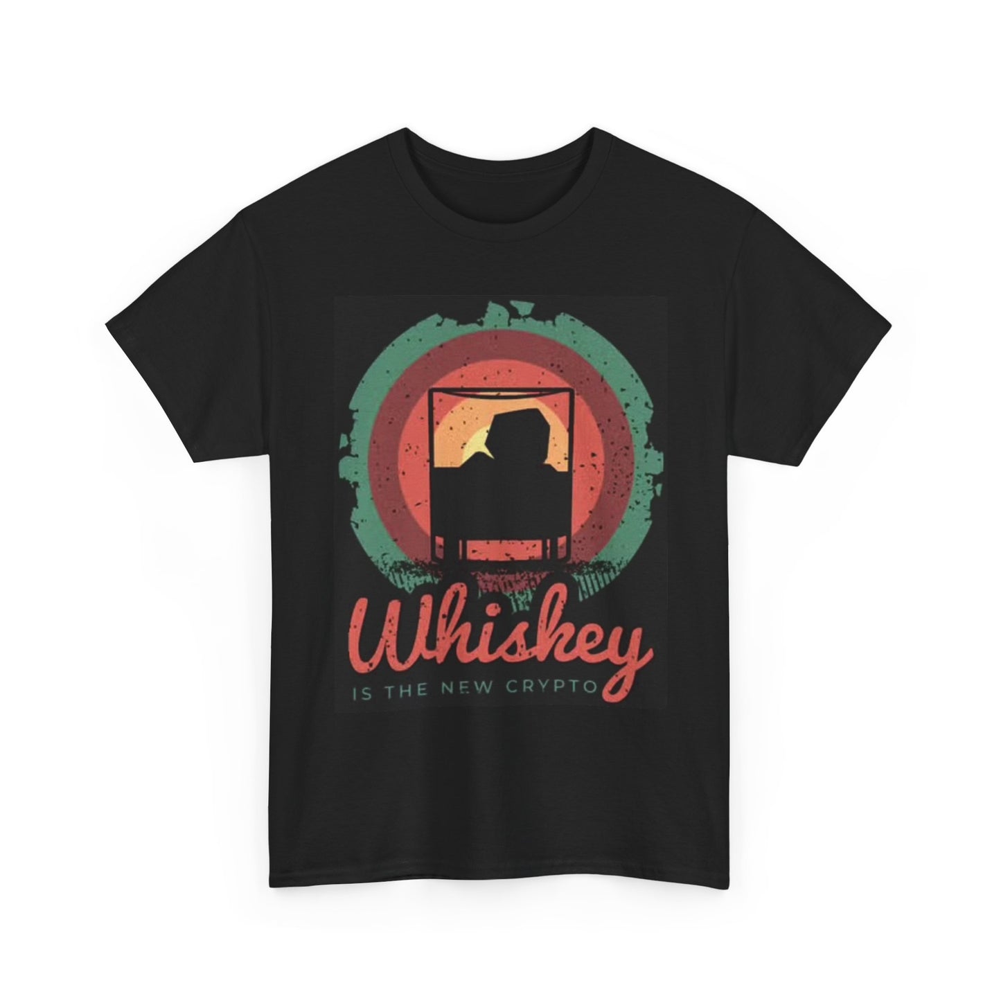 Whiskey Is The New Crypto Graphic T Shirt Funny Gift Unisex Heavy Cotton Tee