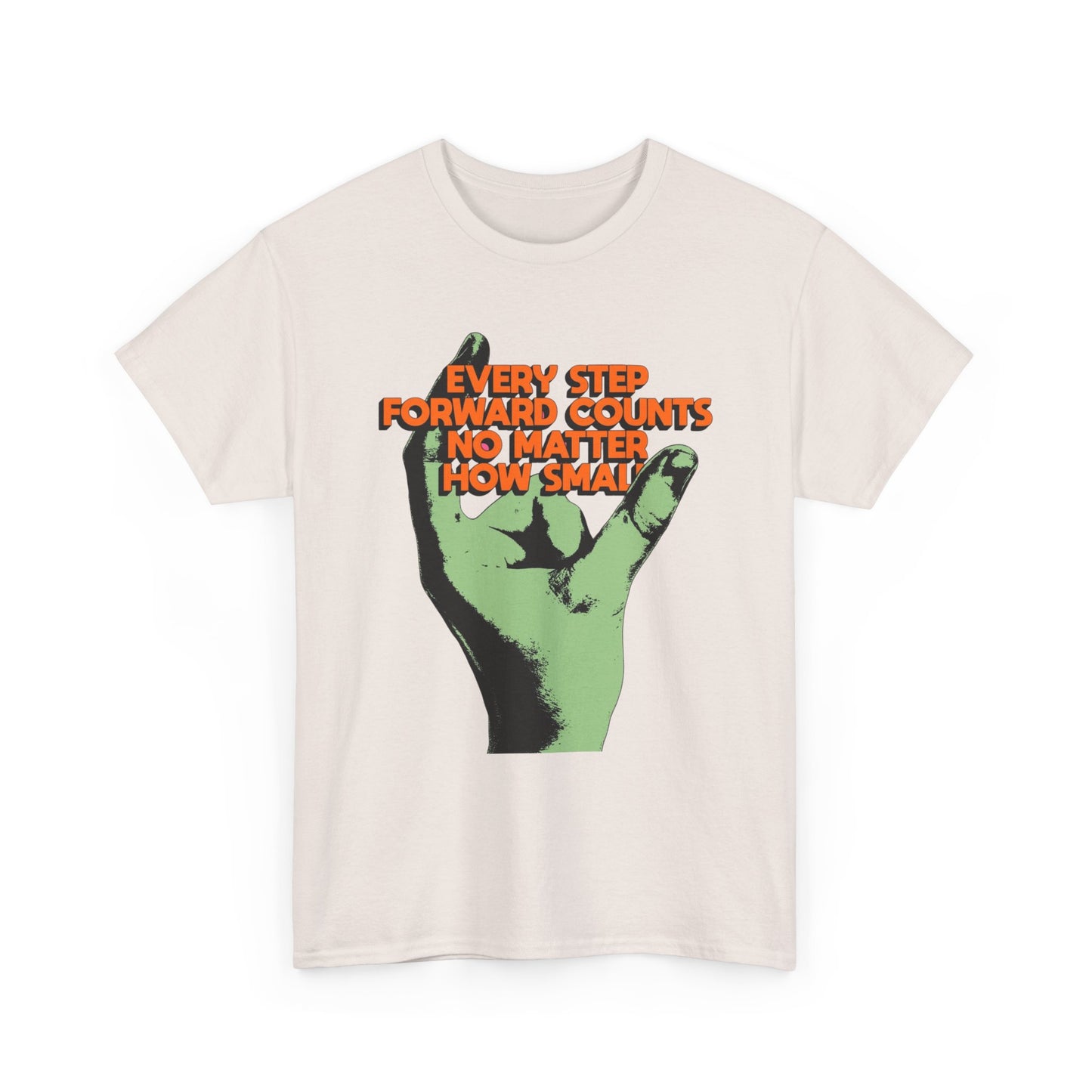 Every Step Forward Counts Graphic T-Shirt Unisex Heavy Cotton Tee Gift