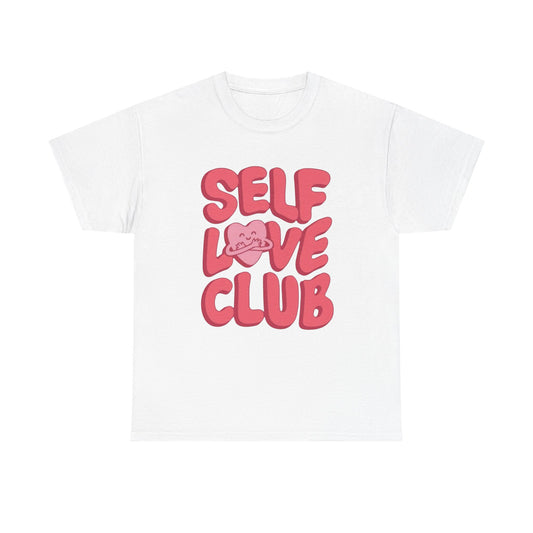 Self Love Club Hearts Graphic T Shirt Unisex Cotton Tee - New Gift - Tee