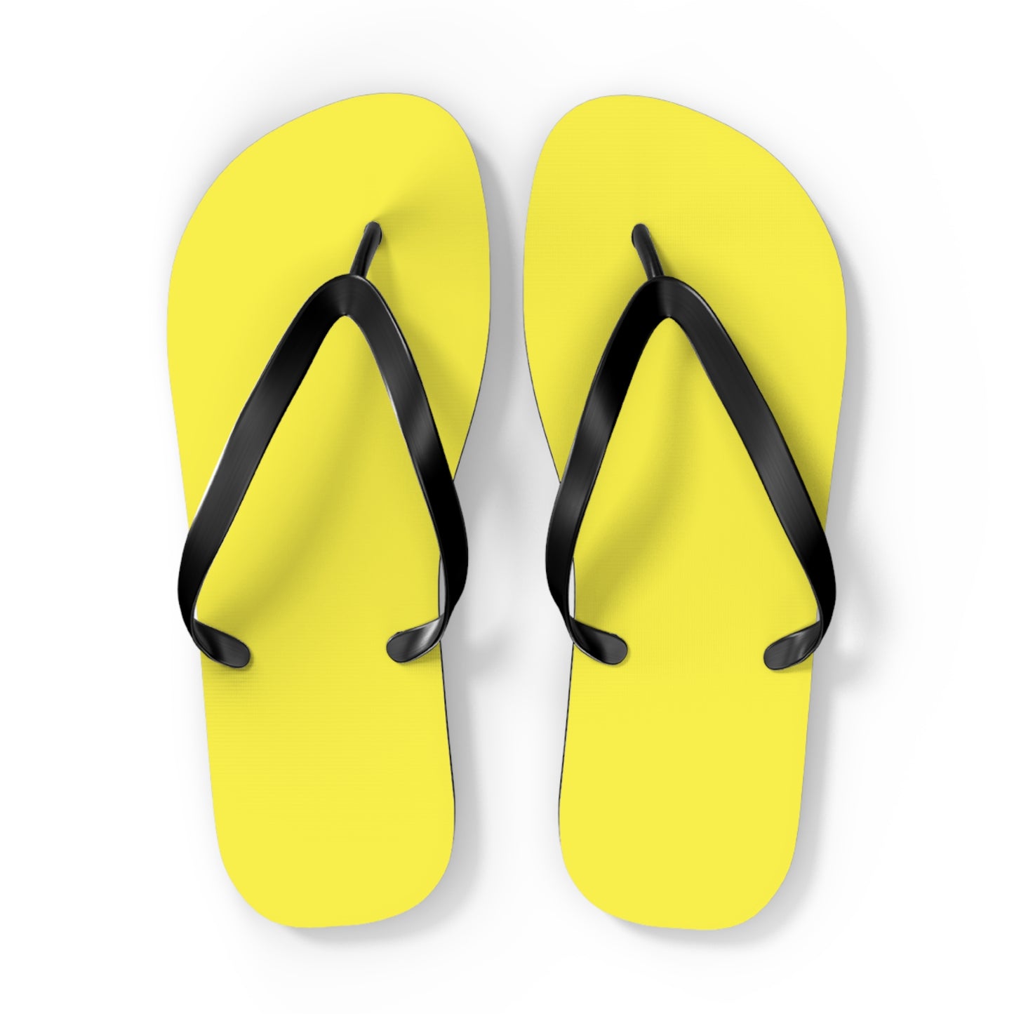 Neon Yellow Flip Flops, Sandals Slides, Summer Footwear, Brand New