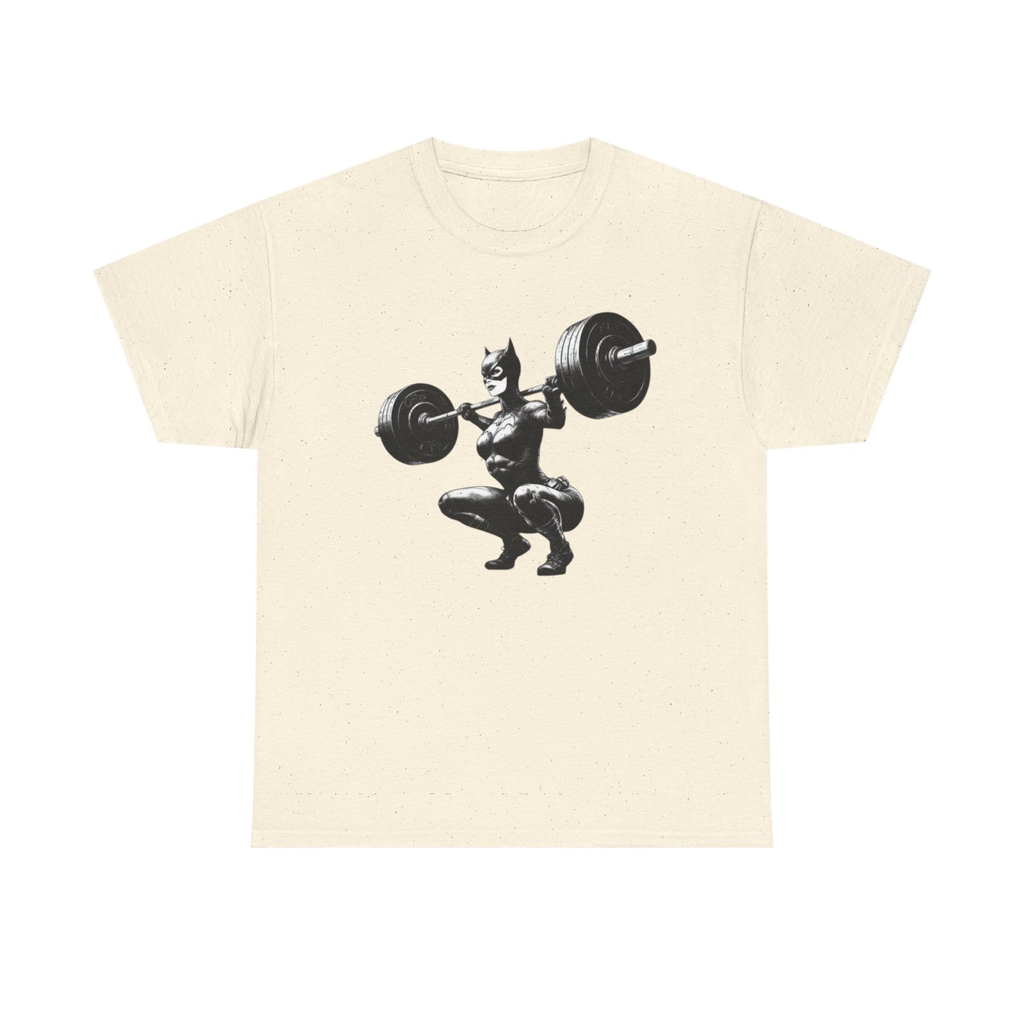 Catwoman GYM Lifting Apparel Graphic T Shirt Womens Heavy Cotton Tee