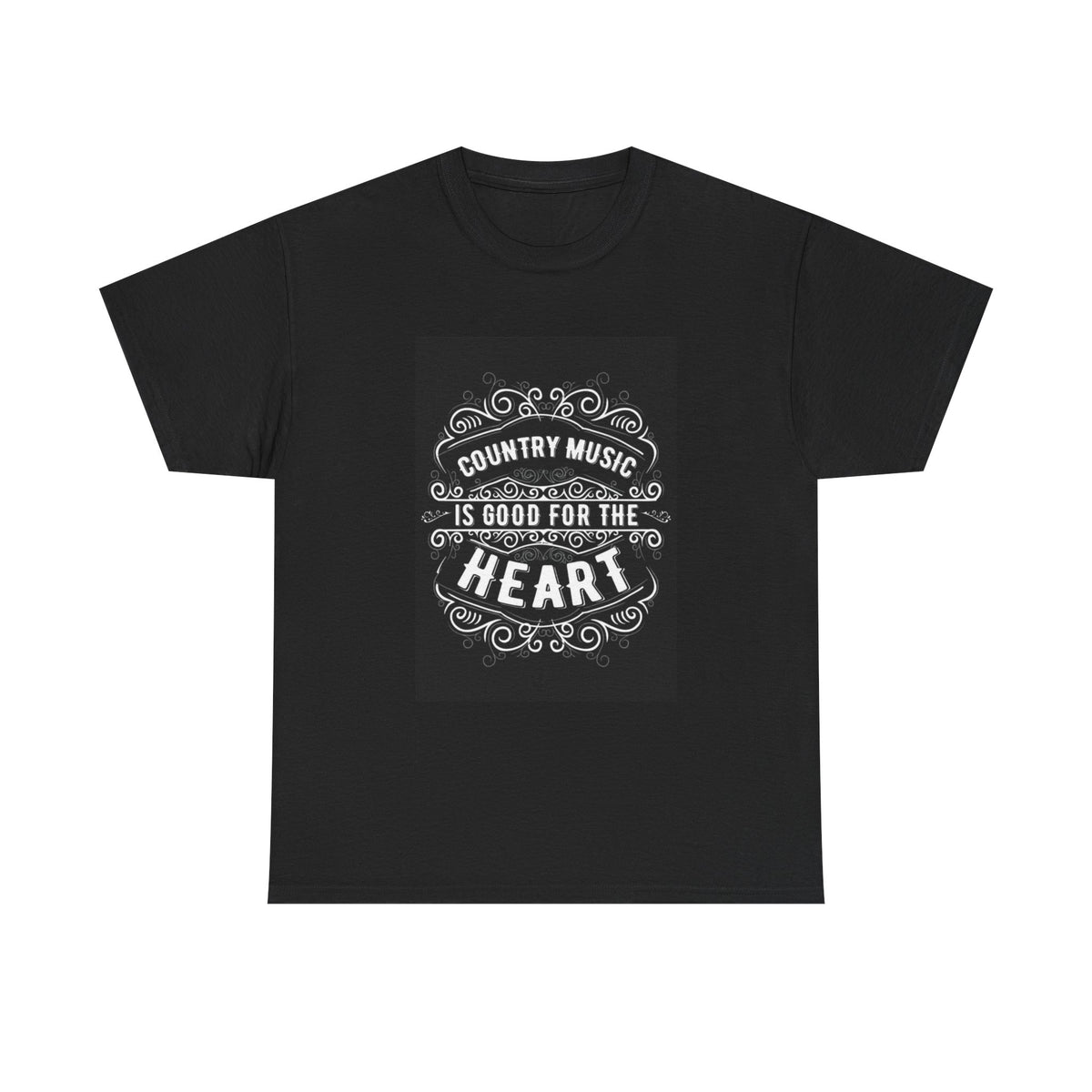 Country Music For The Heart Tshirt Hank Willie Strait Unisex Heavy Cotton Tee
