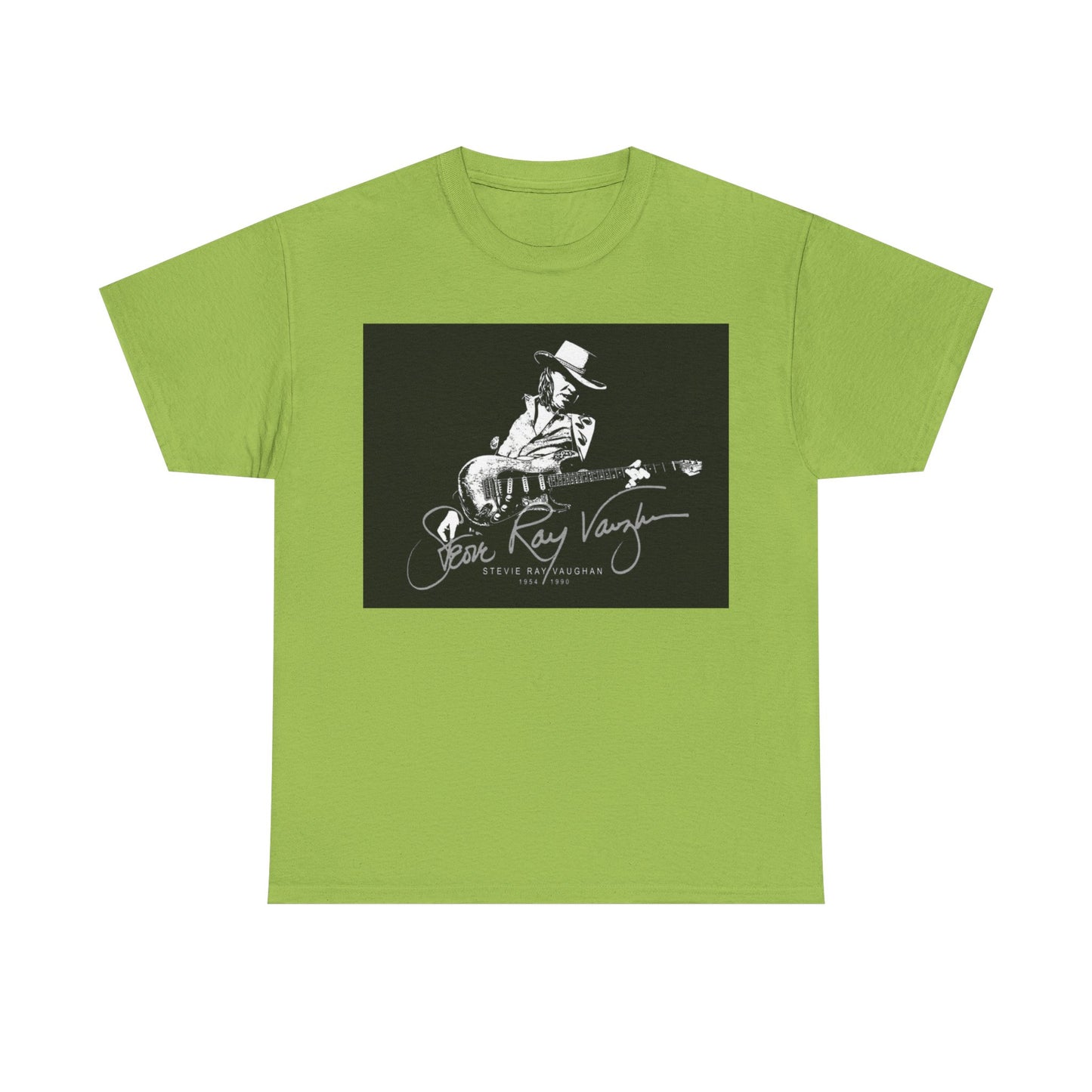 Stevie ray vaughn T-shirt Vintage retro rock album Unisex Heavy Cotton Tee
