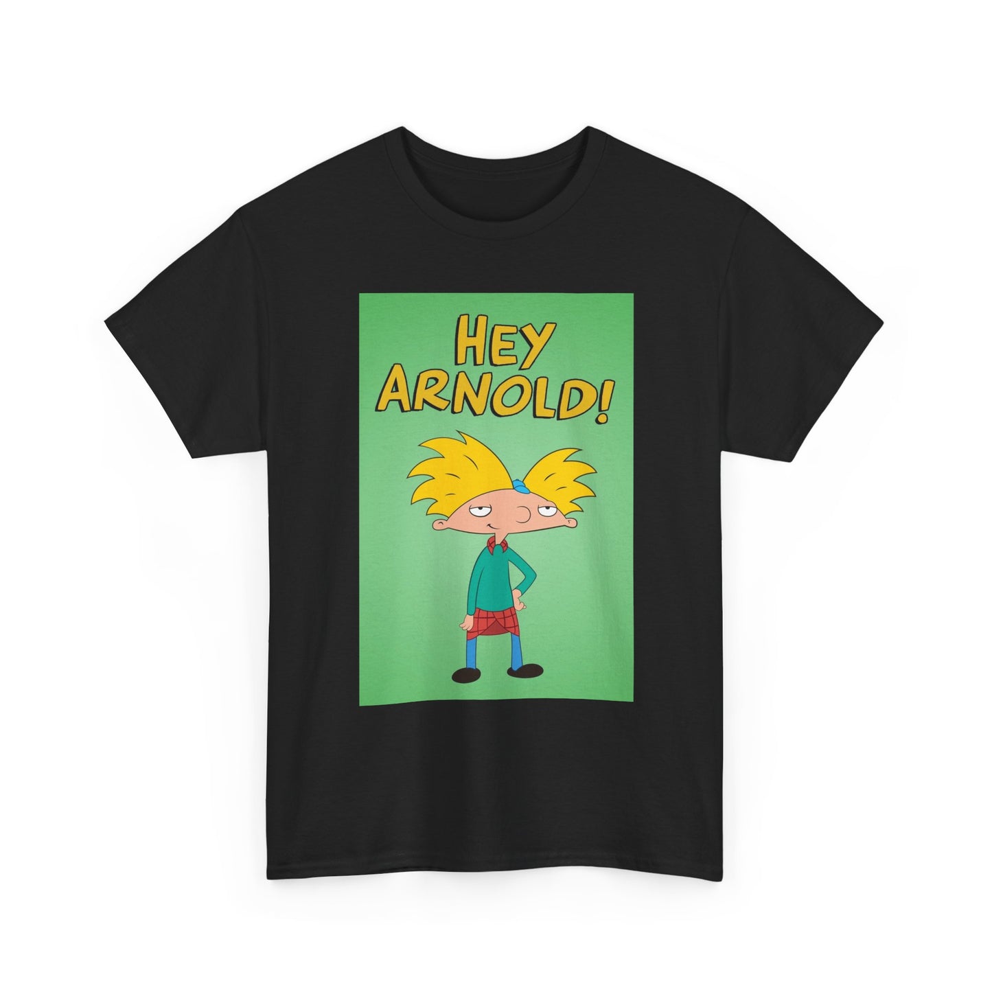 Hey Arnold Graphic T Shirt Retro Tv Series Cartoon Unisex Heavy Cotton Tee