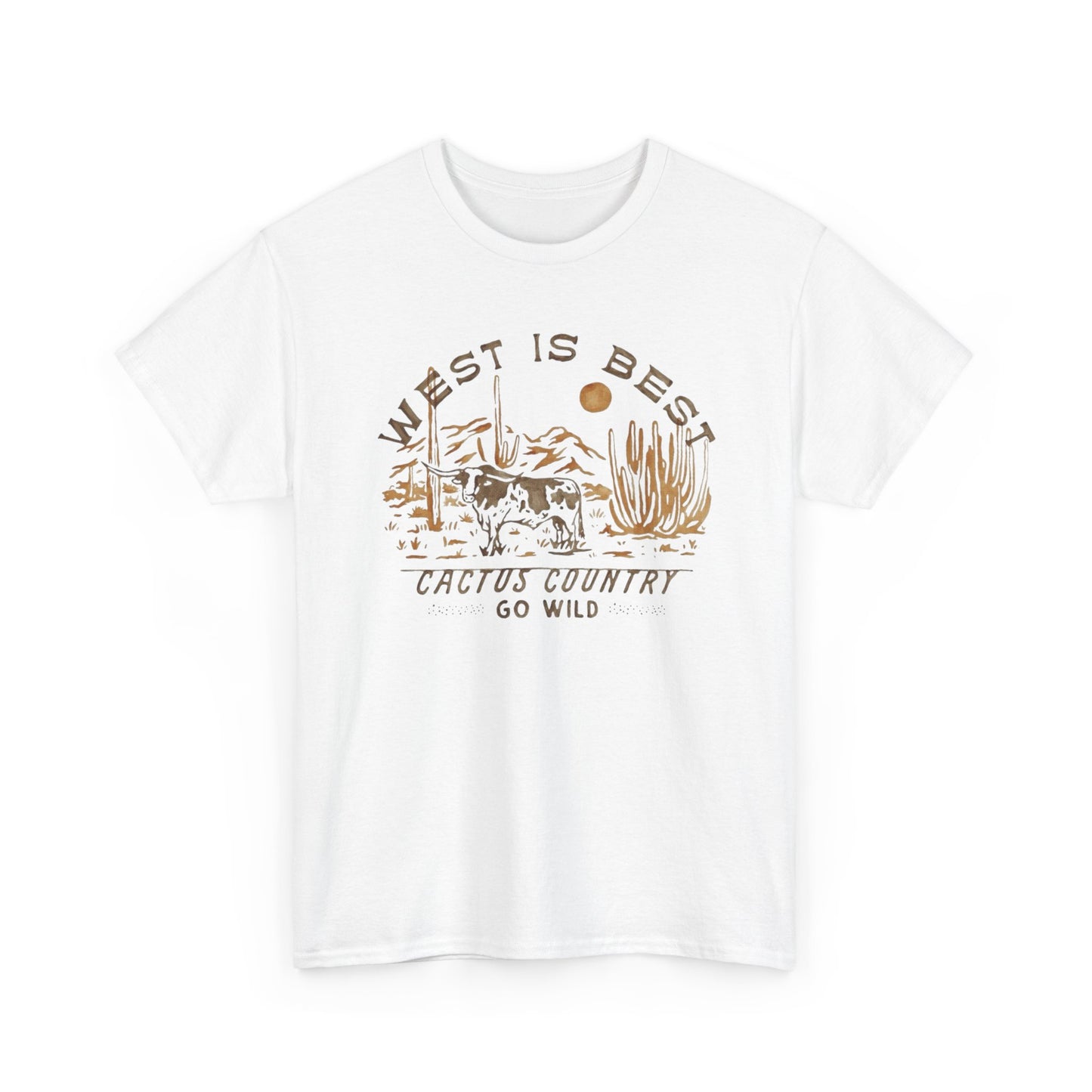 West Is The Best Country Graphic T Shirt Unisex Heavy Cotton Tee