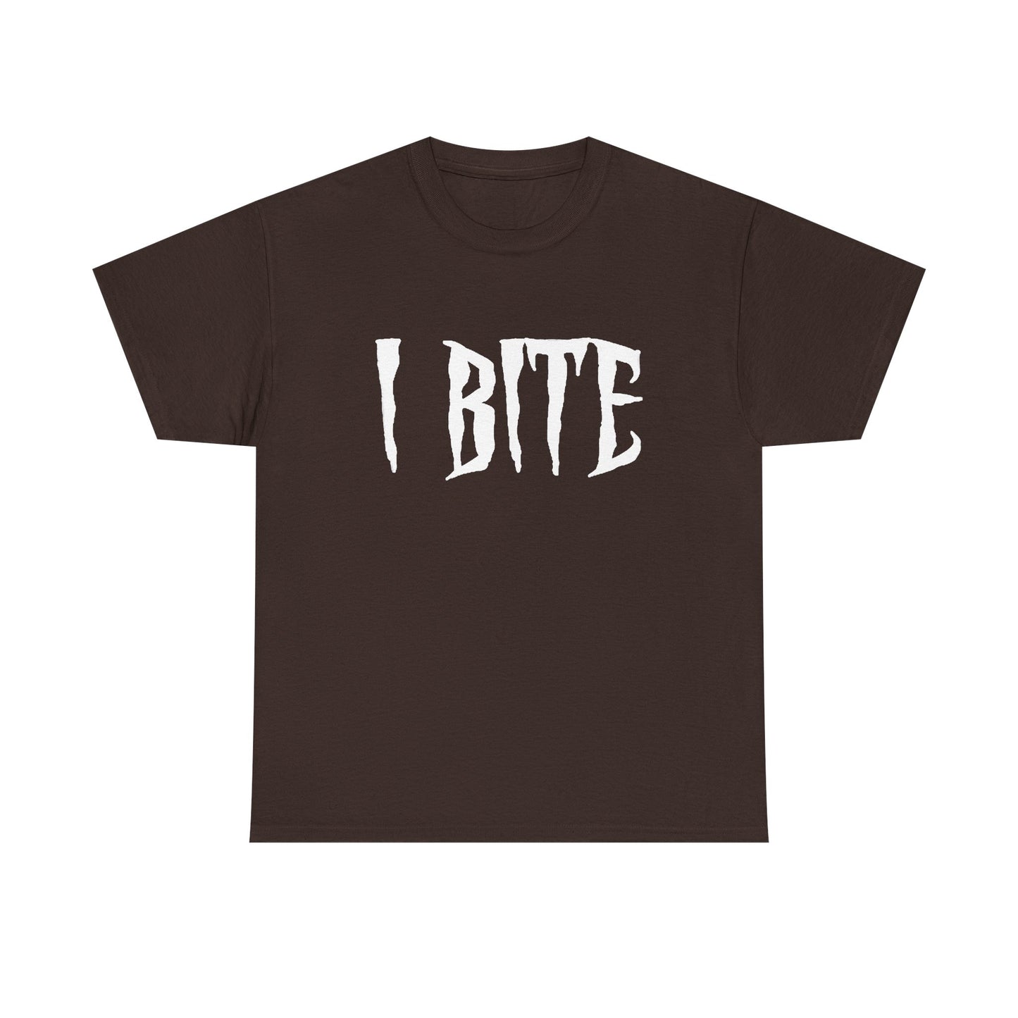 I Bite Shirt Funny Joke Graphic Vampire Dad Humor Unisex Heavy Cotton Tee