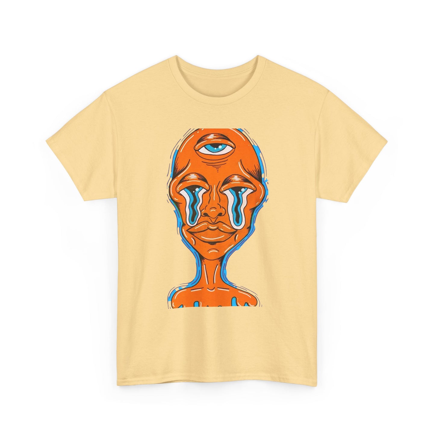 Alien Trippy Vibes Mushrooms Graphic T-Shirt Comfy Cotton Tee Brand NEW