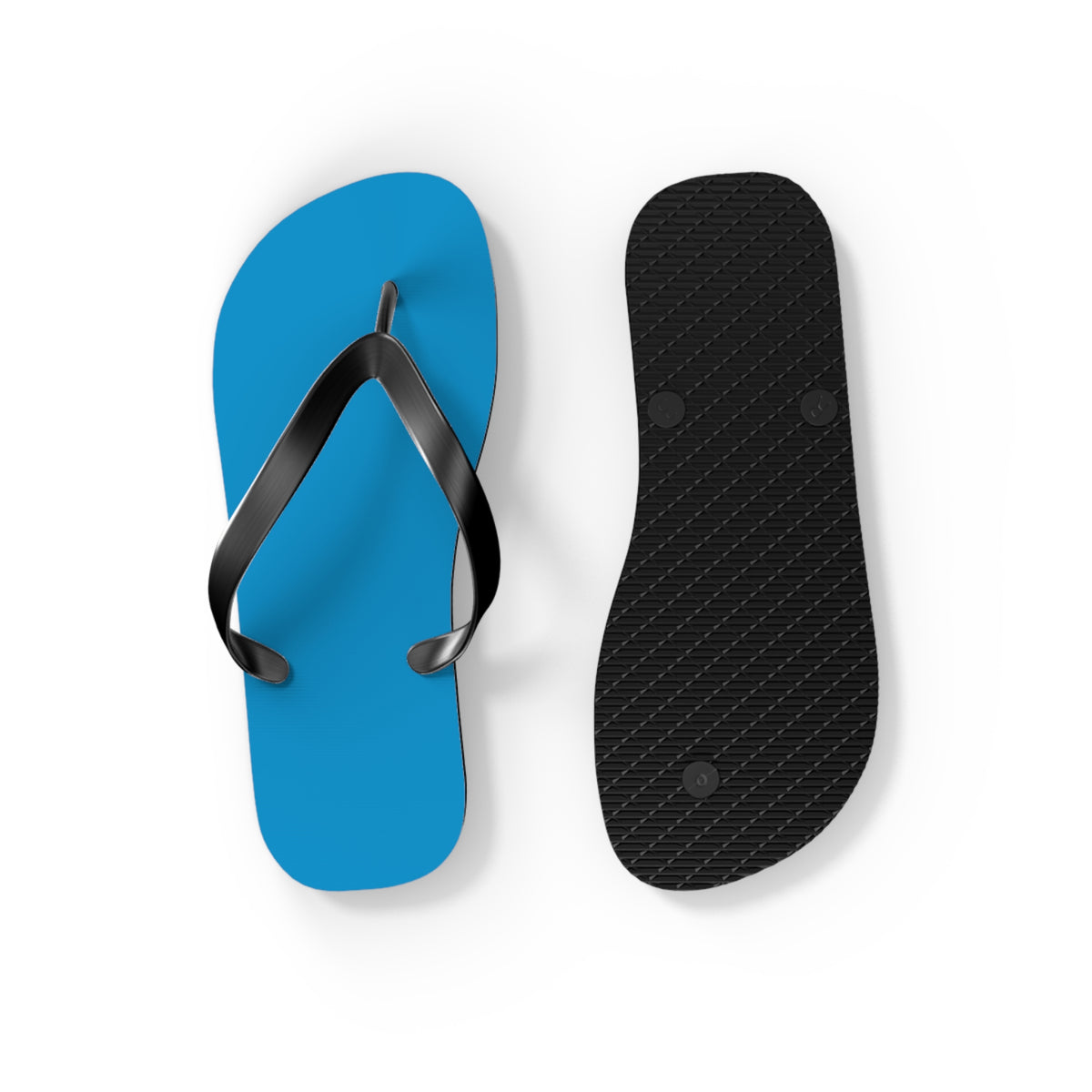 Neon Blue Flip Flops, Sandals Slides, Summer Footwear, Brand New