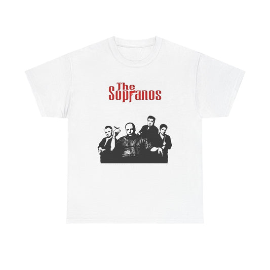 The Sopranos Graphic T Shirt Vintage Logo BRAND NEW Heavy Cotton Tee