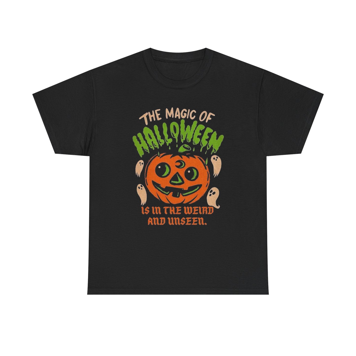 The Magic Of Halloween Graphic T Shirt Unisex Heavy Cotton Tee