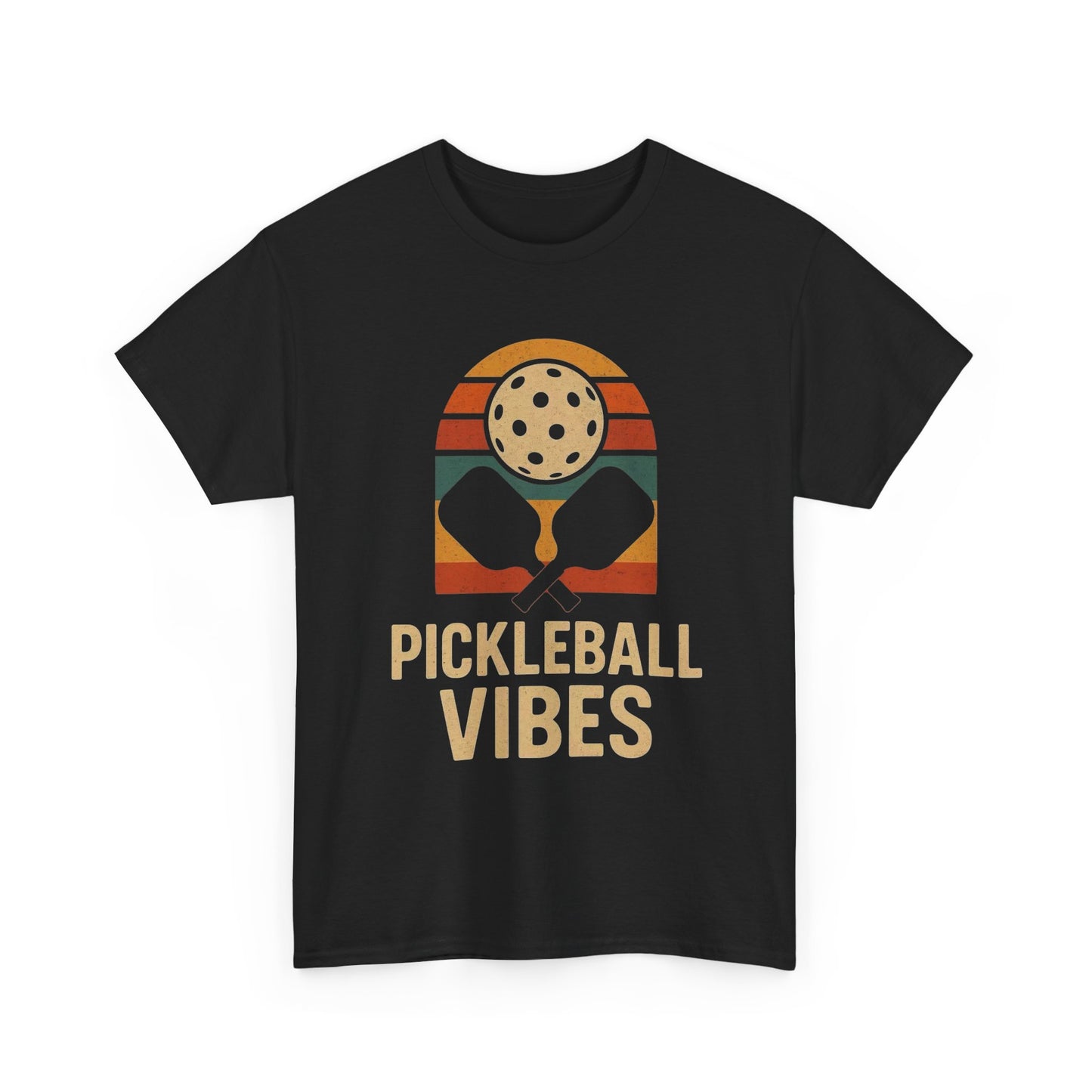 Pickleball Vibes Graphic T Shirt Heavy Cotton Tee