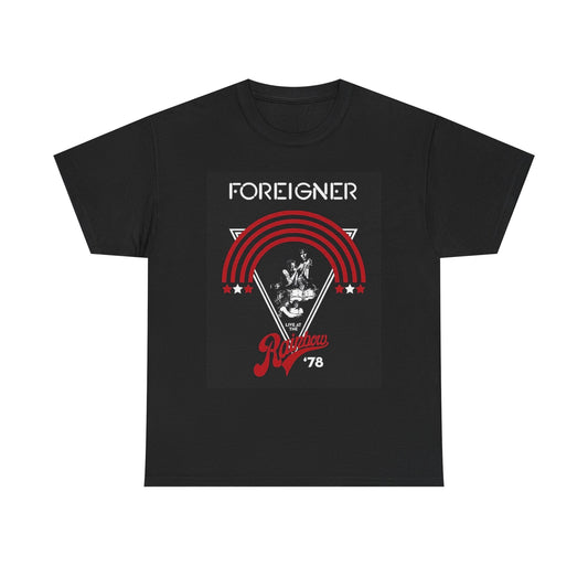 Foreigner Graphic T Shirt Vintage Rock Band Merch Unisex Heavy Cotton Tee