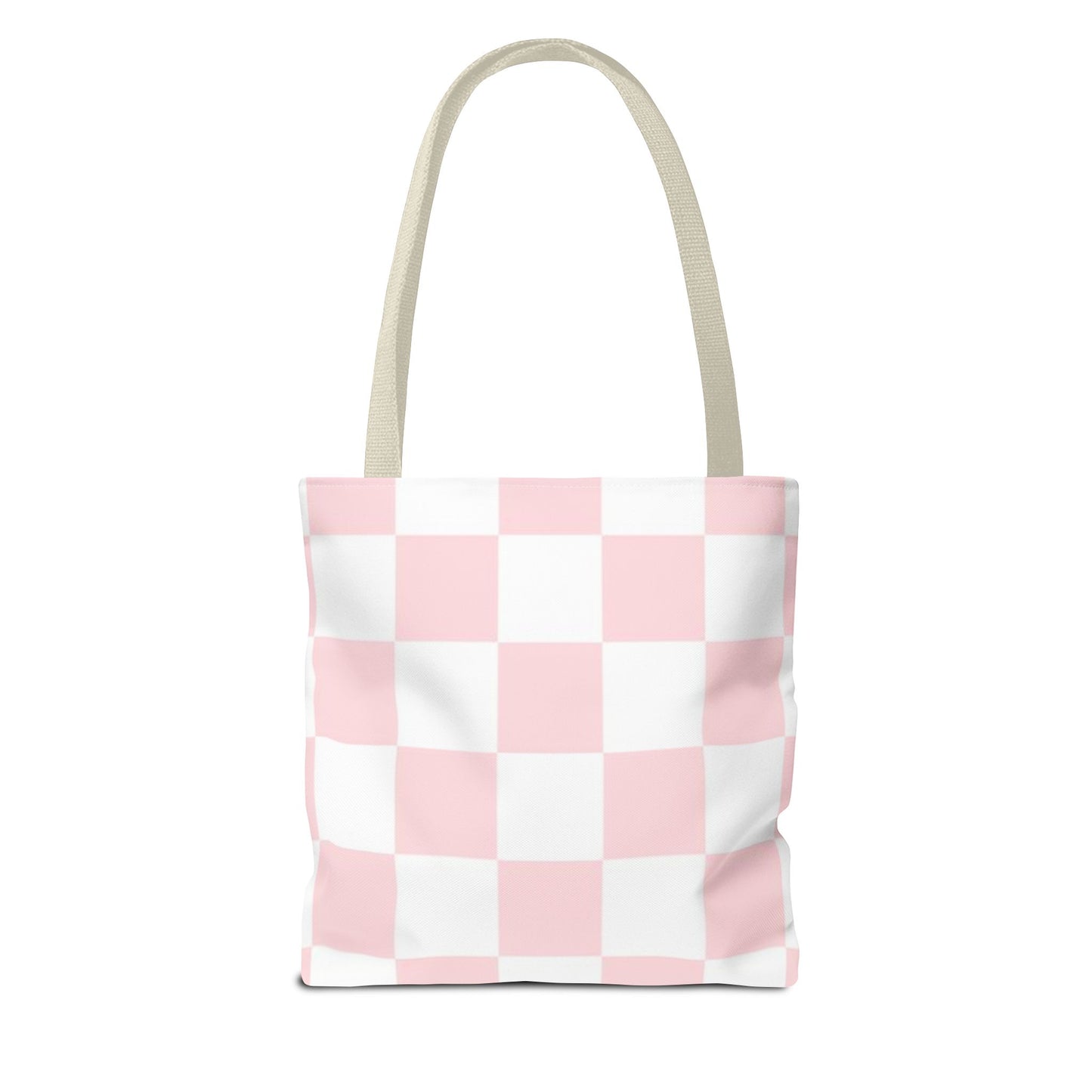 Pink And White Brand New Tote Bag (AOP)