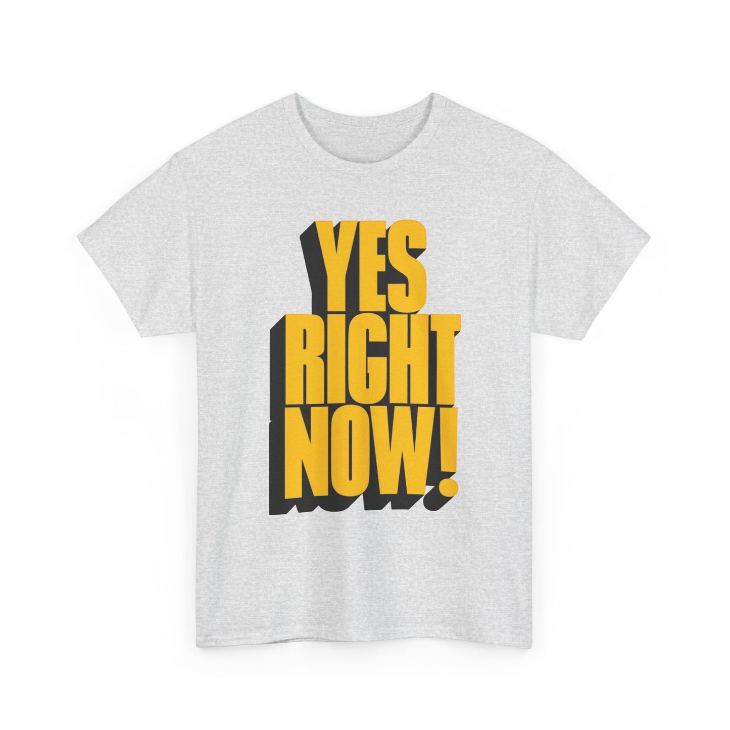 Yes Right Now! Graphic T Shirt NEW Adult Regular Sizing Tee