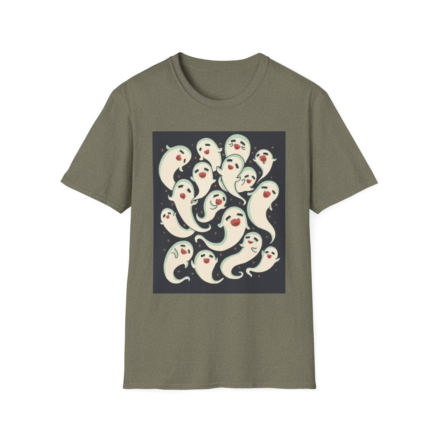 Graphic Ghosts T Shirt Funny Cute Casper Unisex Softstyle T-Shirt