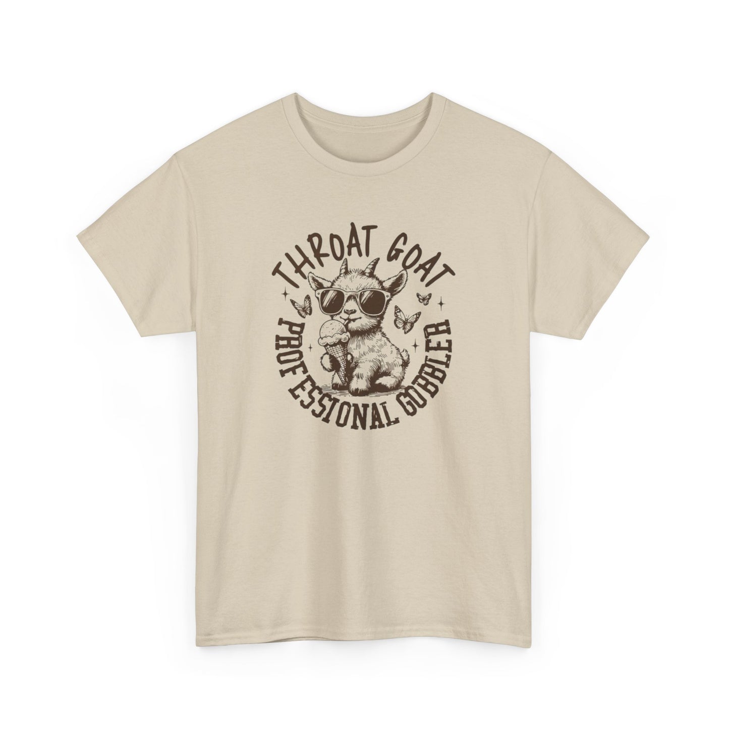 Throat Goat Funny Sex Graphic T Shirt S-5XL NEW Unisex Heavy Cotton Tee
