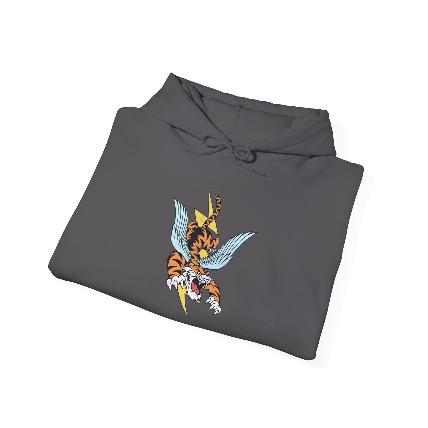 Flying Tiger Graphic Hoodie Unisex Heavy Blend™ Hooded Sweatshirt
