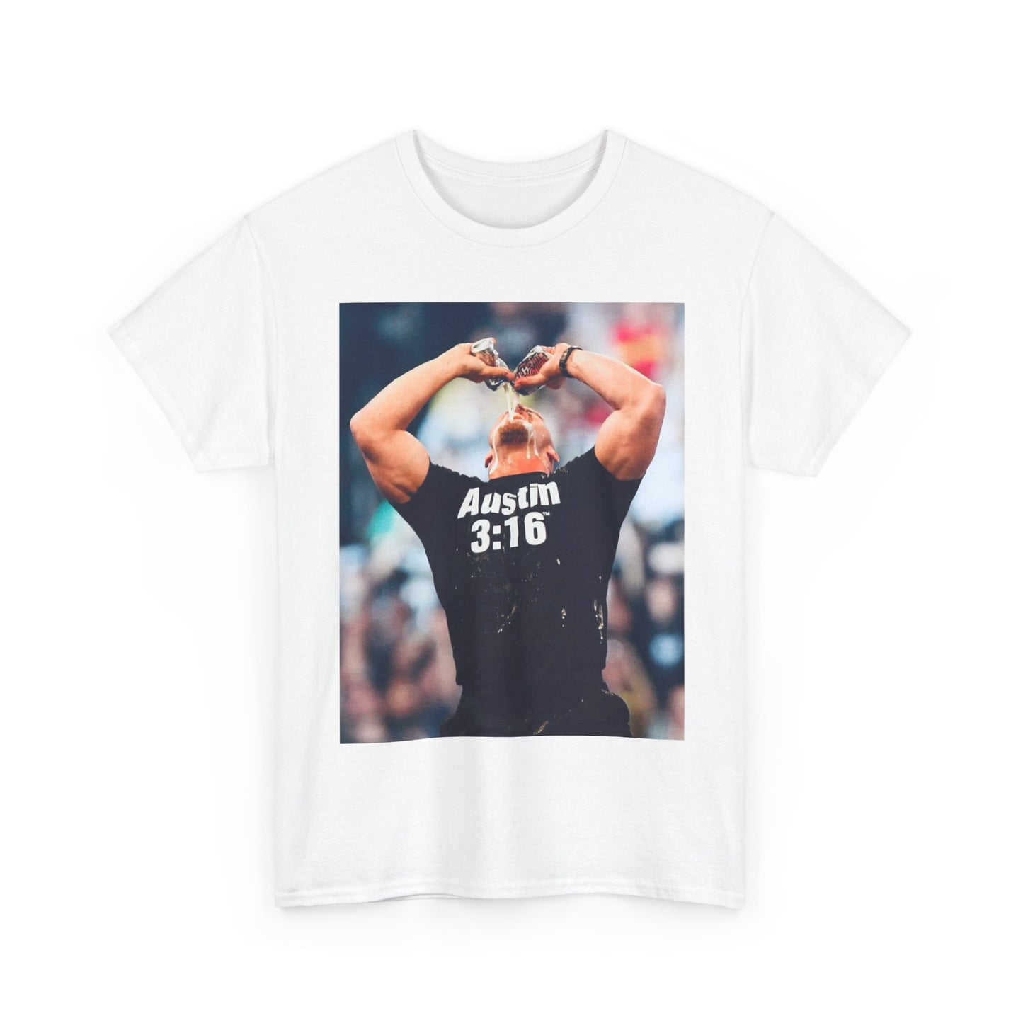 Stone cold Steve Austin T-shirt vintage wrestling mma Unisex Heavy Cotton Tee