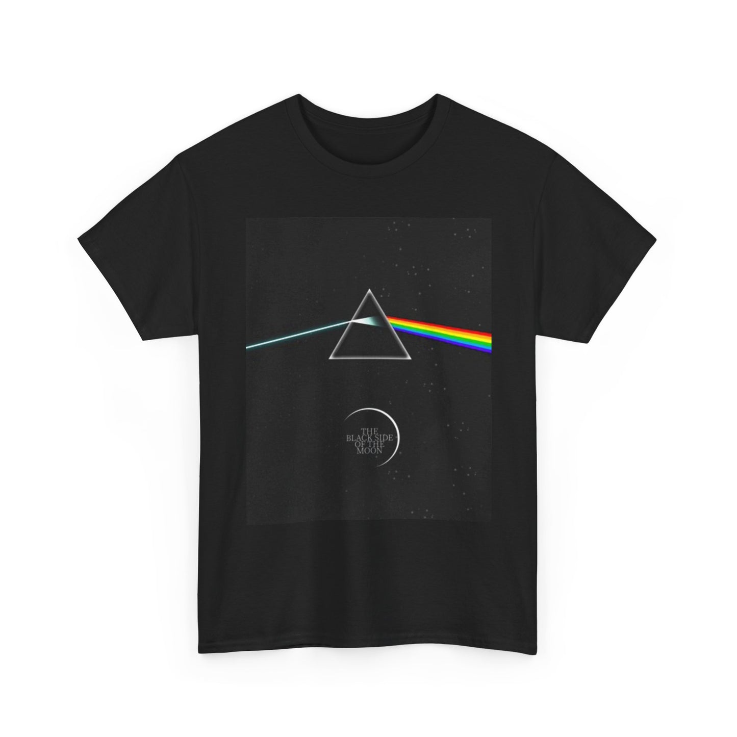 Blackside Of The Moon Pink Floyd Graphic T Shirt Retro Unisex Heavy Cotton Tee