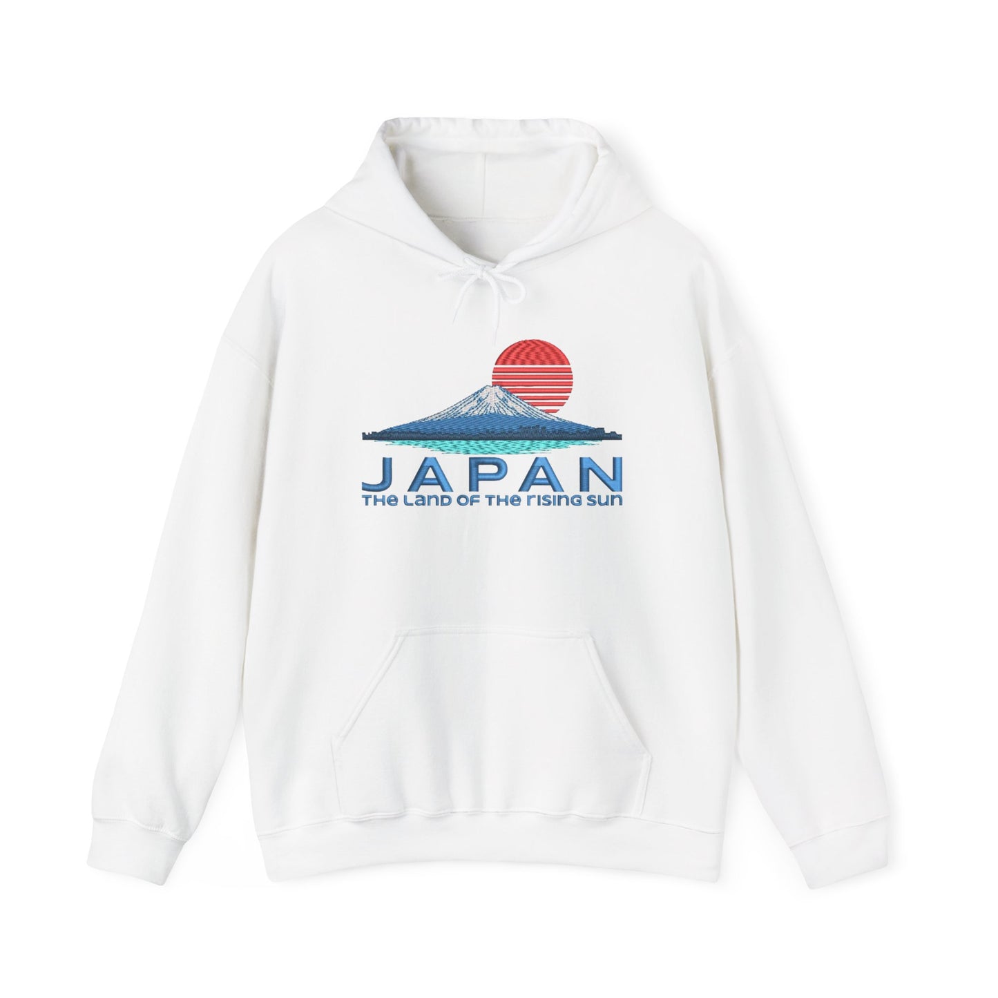 Japan Land Of The Rising Sun Graphic Hoodie Heavy Blend Sweatshirt NEW