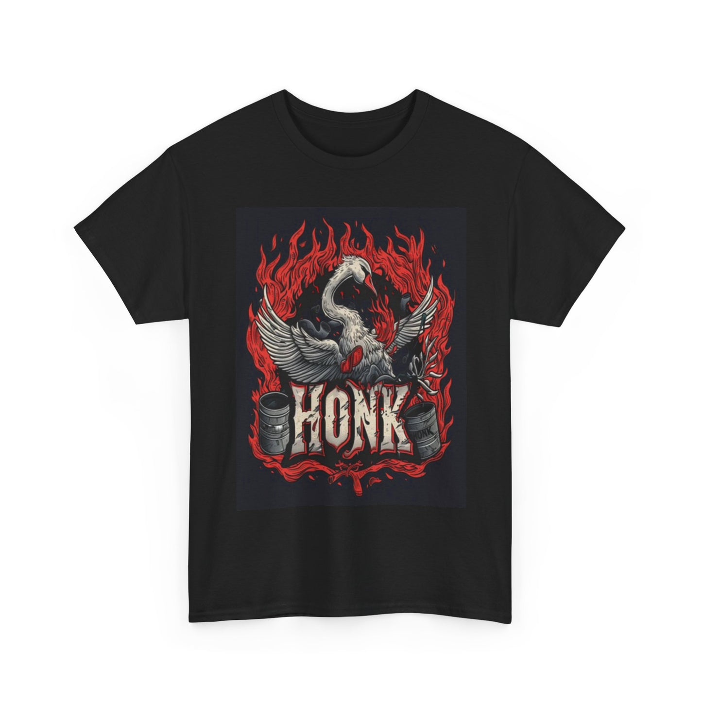Duck Honk Funny Graphic T Shirt Goose Swan Jokes Unisex Heavy Cotton Tee
