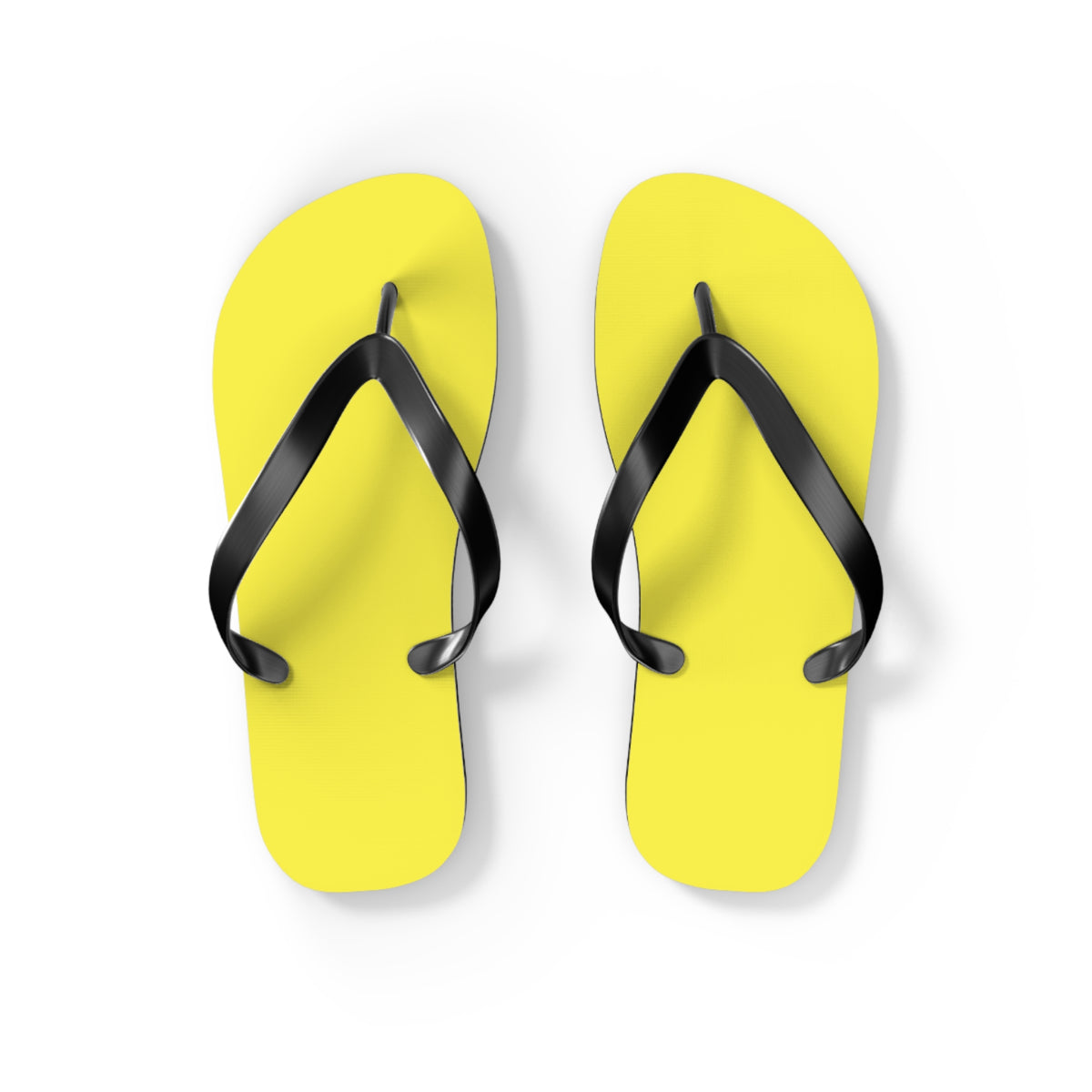 Neon Yellow Flip Flops, Sandals Slides, Summer Footwear, Brand New