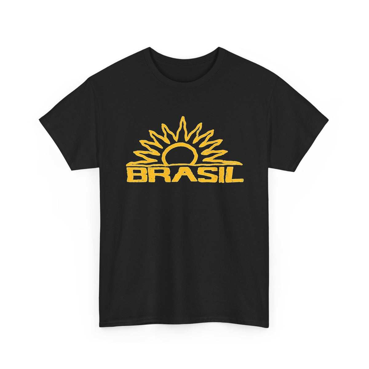 Brazil Sun Graphic T Shirt Men's Retro Classic Heavy Cotton Tee