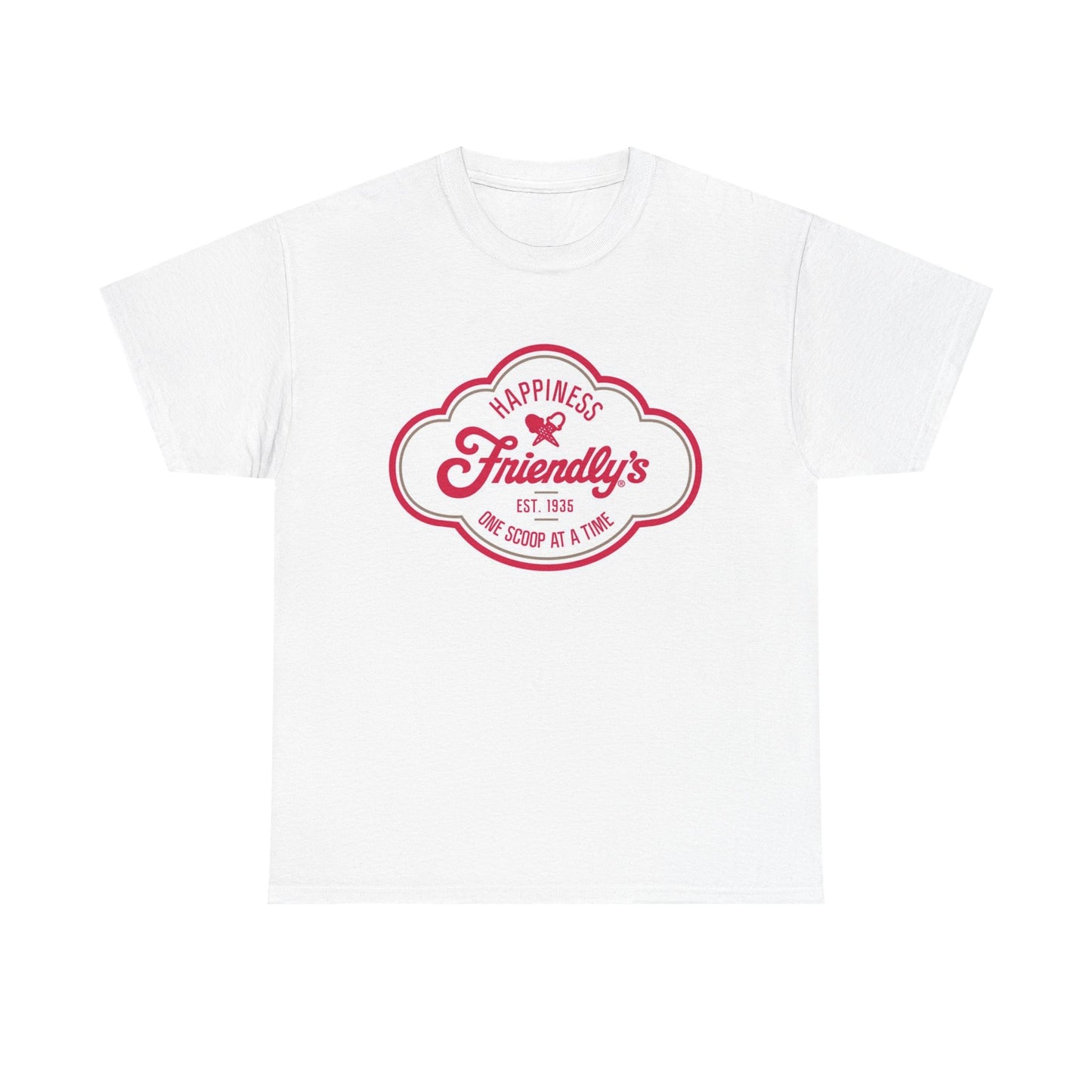 Friendly's Ice Cream Tshirt Vintage Logo New England Retro Unisex Heavy Retro