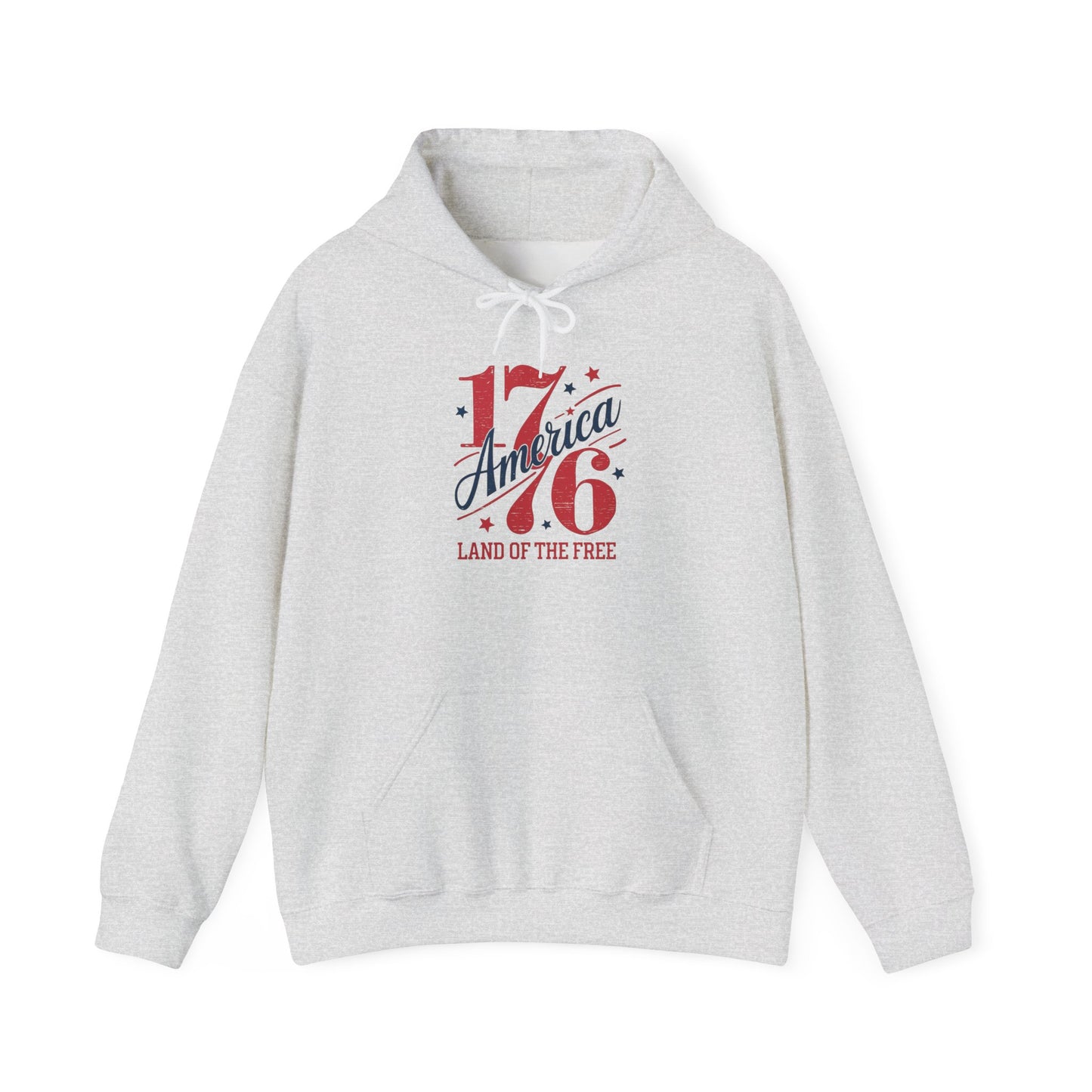 1776 America Land Of The Free Graphic Hoodie Heavy Blend™ NEW Sweatshirt