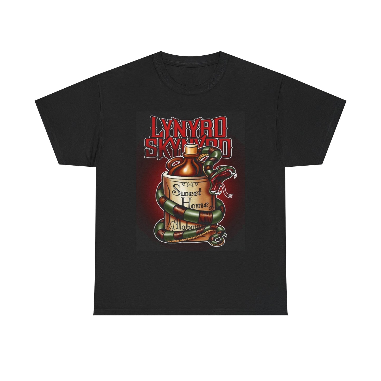Lynyrd Skynyrd Graphic T Shirt Vintage Bottle Retro Unisex Heavy Cotton Tee