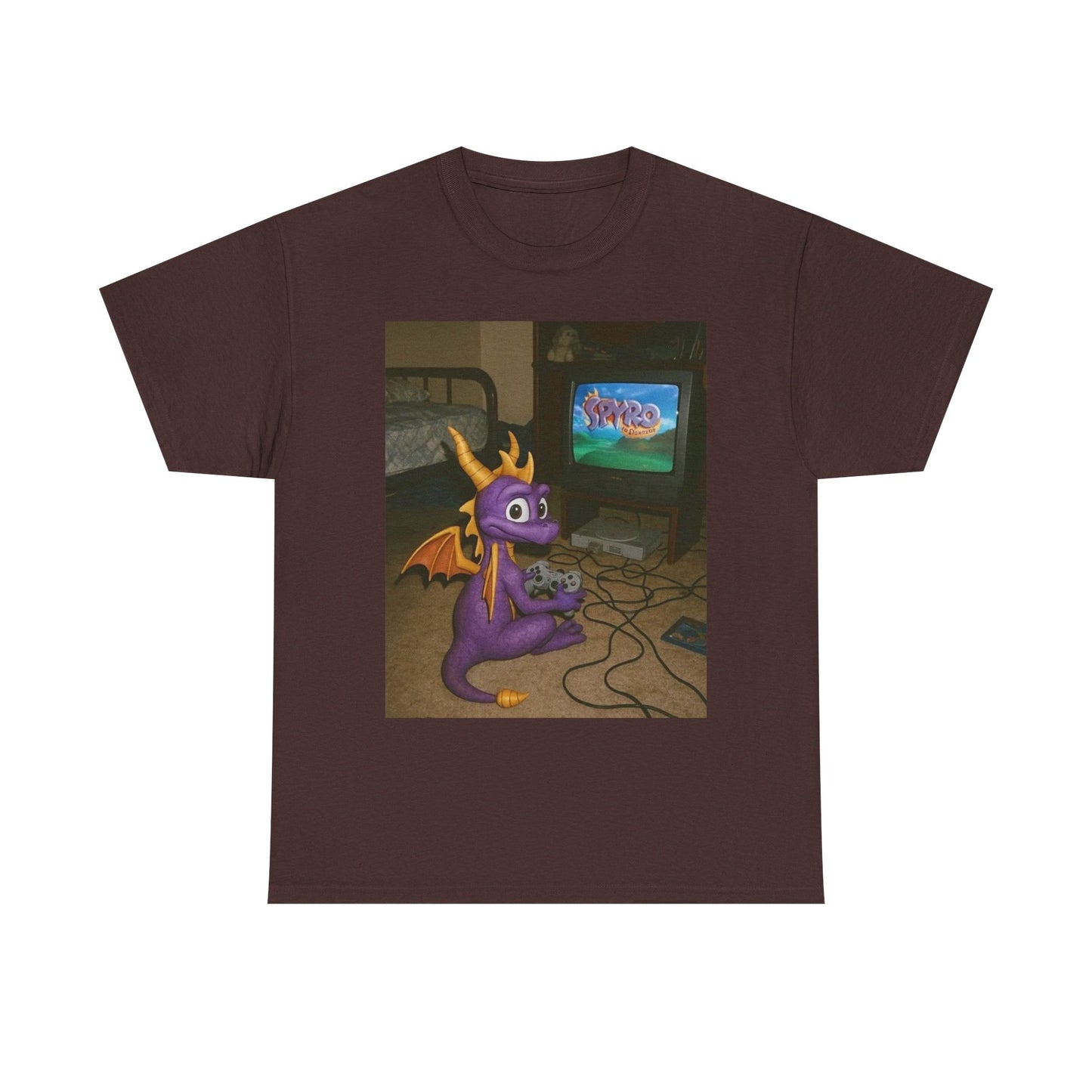 Spyro Graphic T Shirt Vintage Funny Gaming Unisex Heavy Cotton Tee