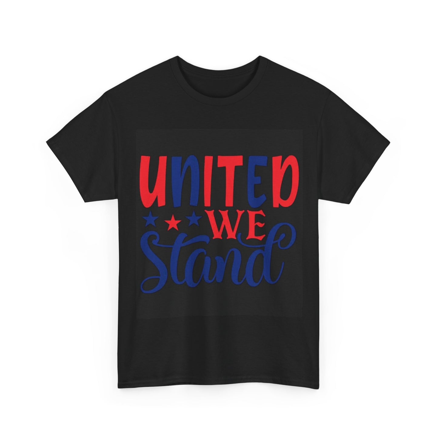 United We Stand Tshirt American Flag 1776 USA July 4th Unisex Heavy Cotton Tee