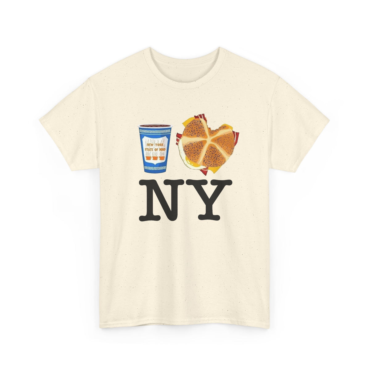 Classic New York Graphic T Shirt Men's Vintage Heavy Cotton Tee