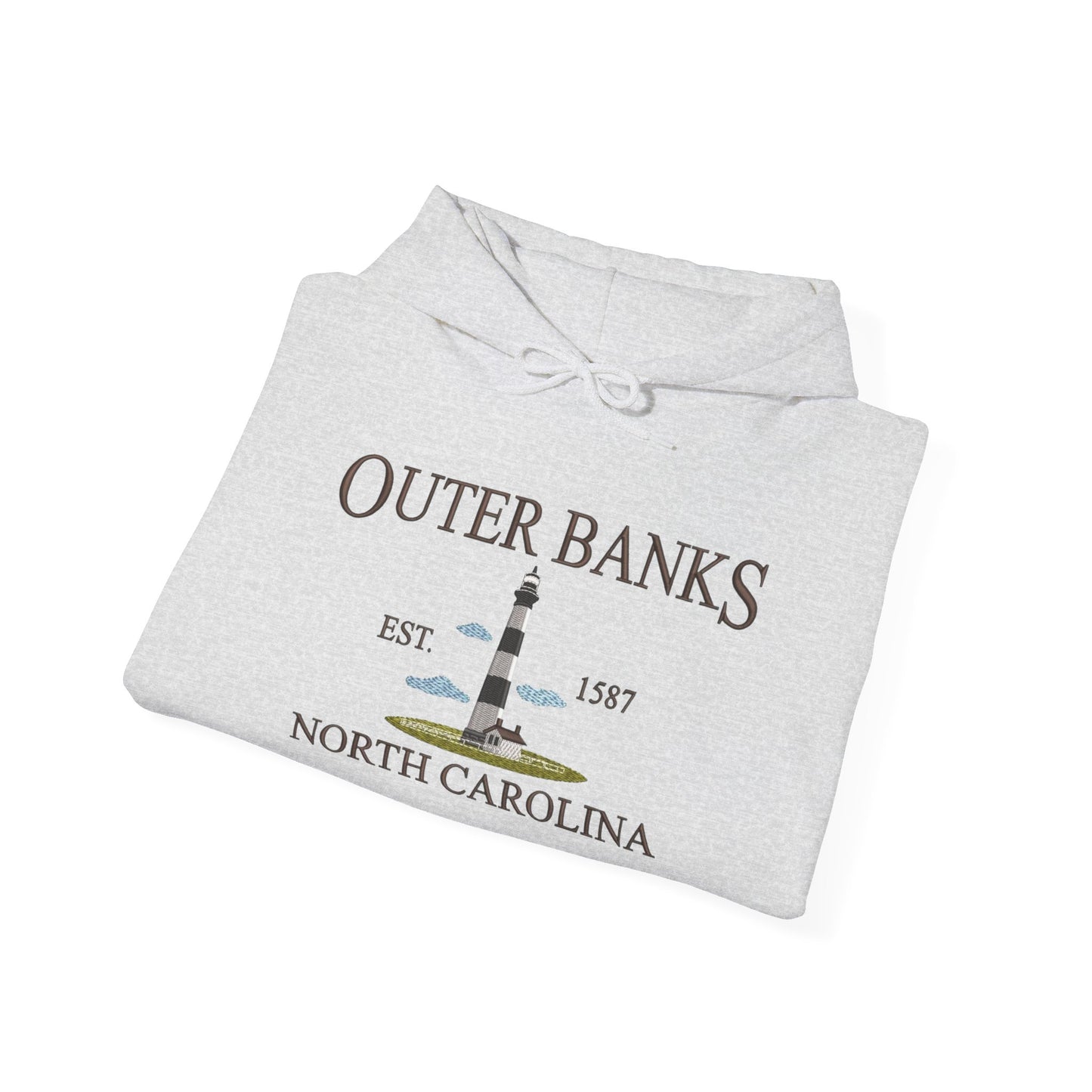 Outer Banks North Carolina Graphic Hoodie Heavy Blend Sweatshirt NEW