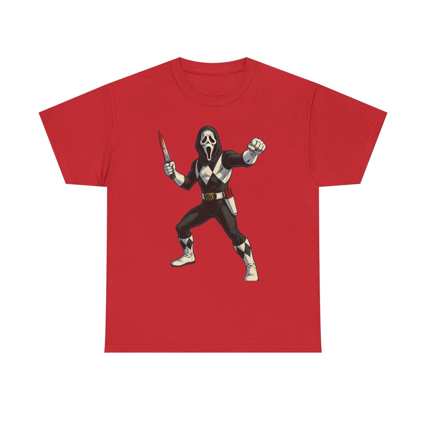 Power Rangers Funny Scream Graphic T Shirt NEW Unisex Heavy Cotton Tee