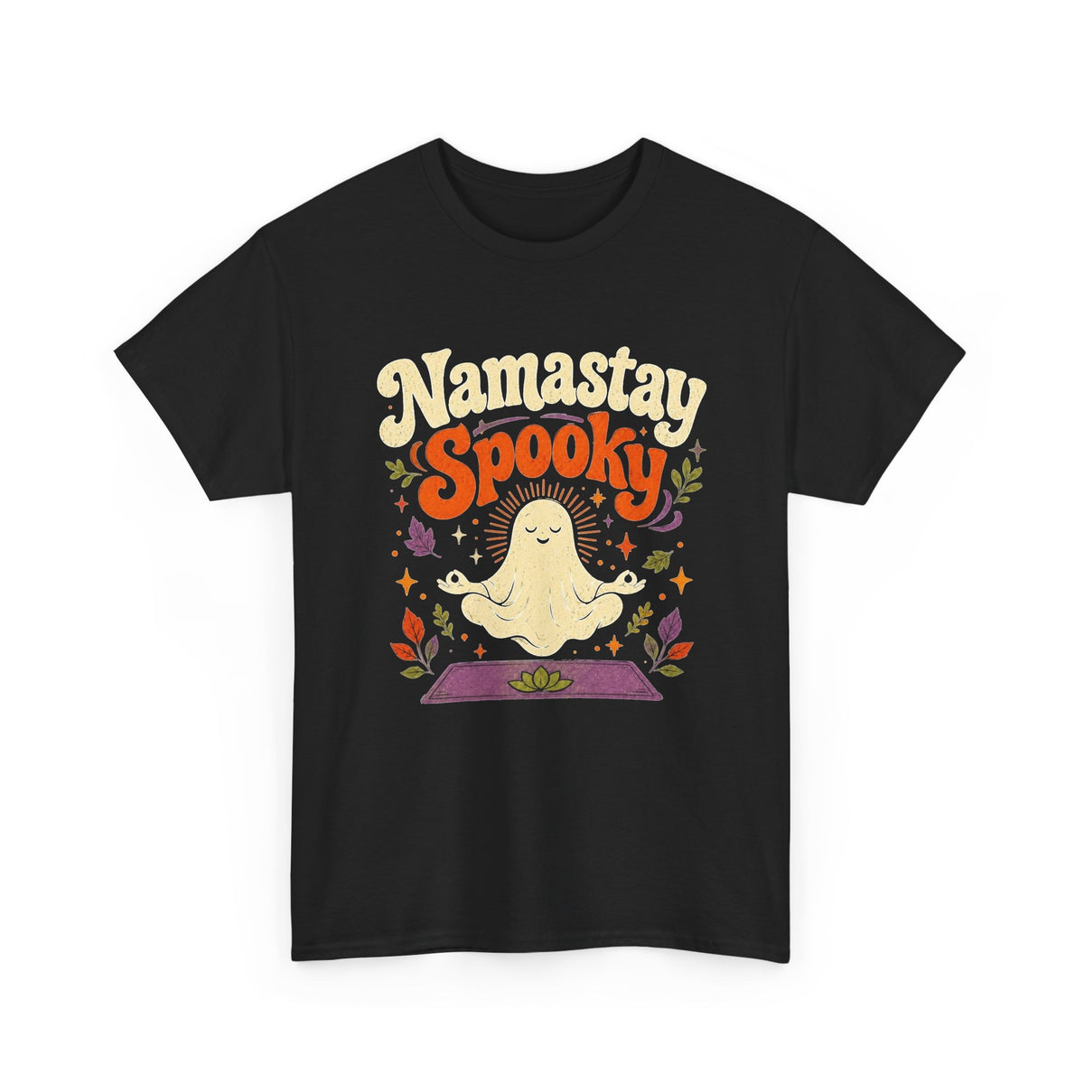 Namastay Spooky Ghost Halloween T-Shirt Men's Graphic Tee