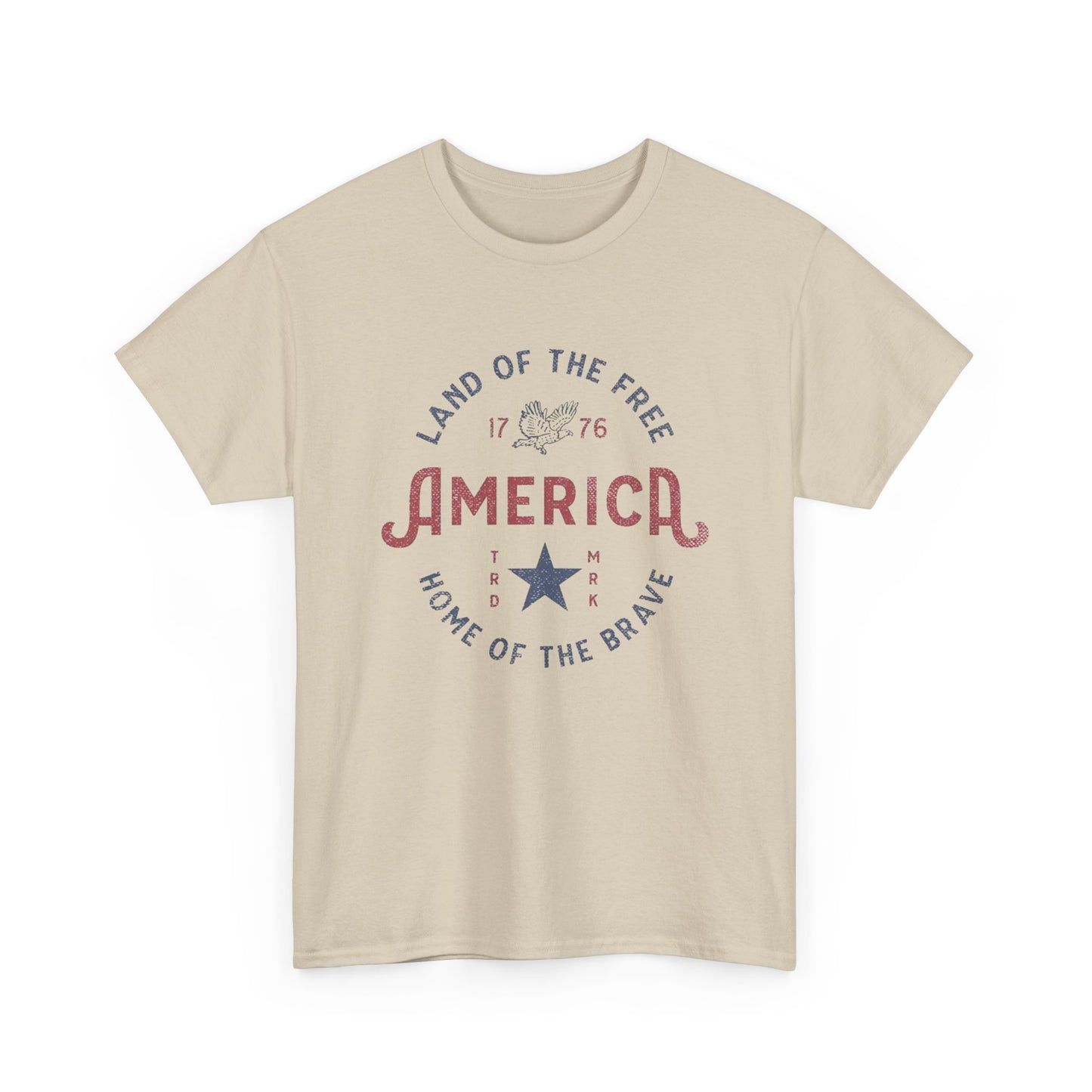 America Land Of The Free Graphic T Shirt Adult New Tee