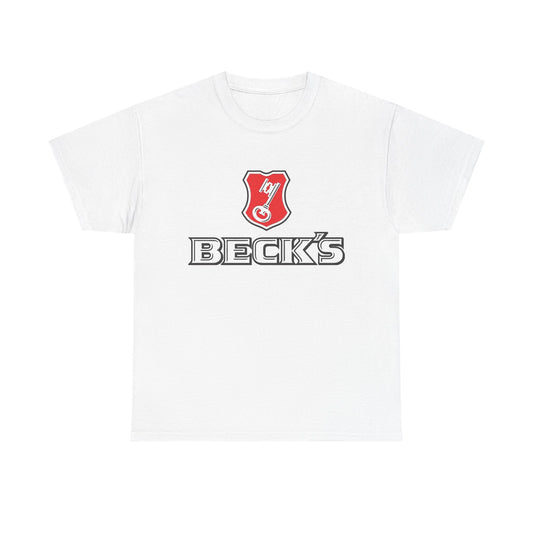 Becks Beer Retro Design Graphic T Shirt NEW Unisex Heavy Cotton Tee