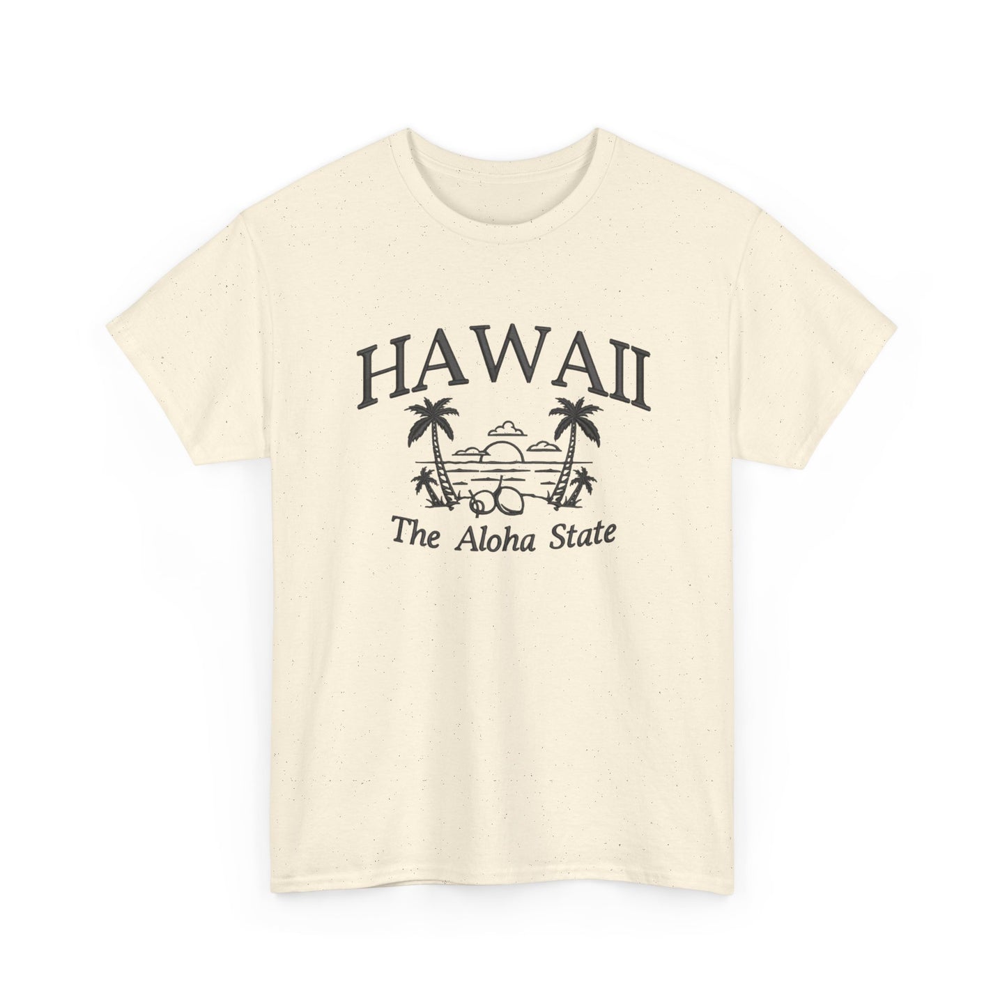 Hawaii The Aloha State Graphic T Shirt NEW Unisex Heavy Cotton Tee