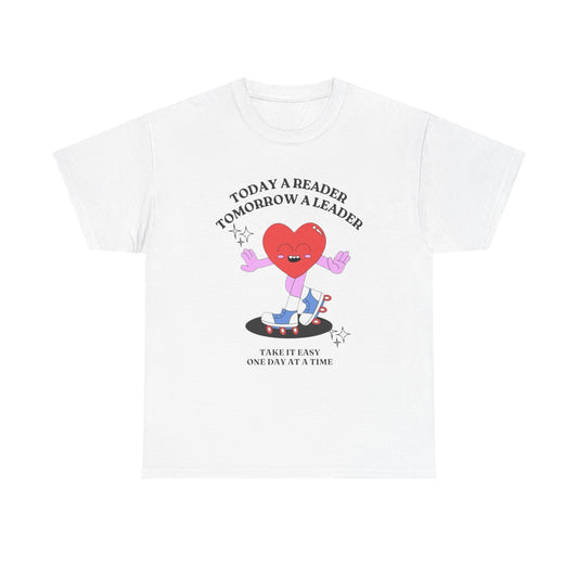 Tomorrow A Leader Graphic T Shirt Unisex Heavy Cotton Tee