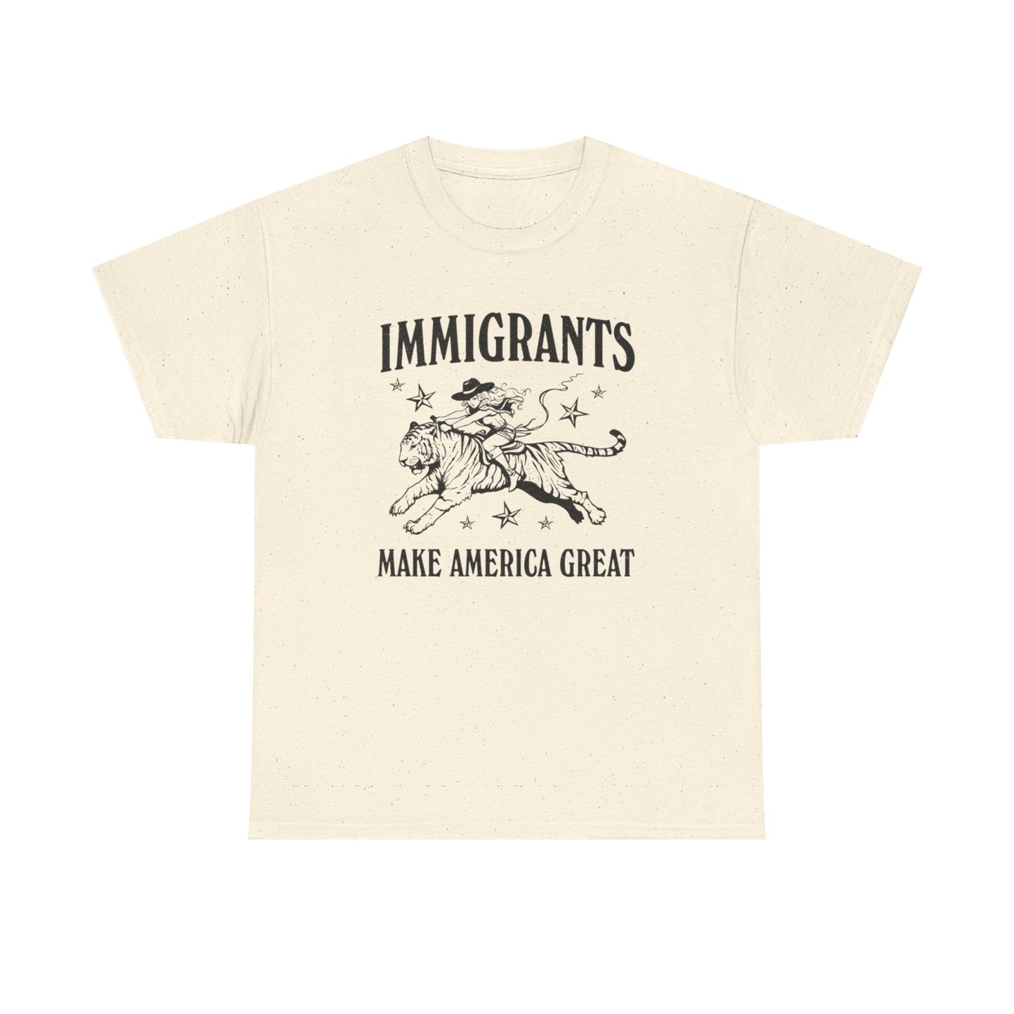 Immigrants Make America Great  Graphic T Shirt Unisex Heavy Cotton Tee