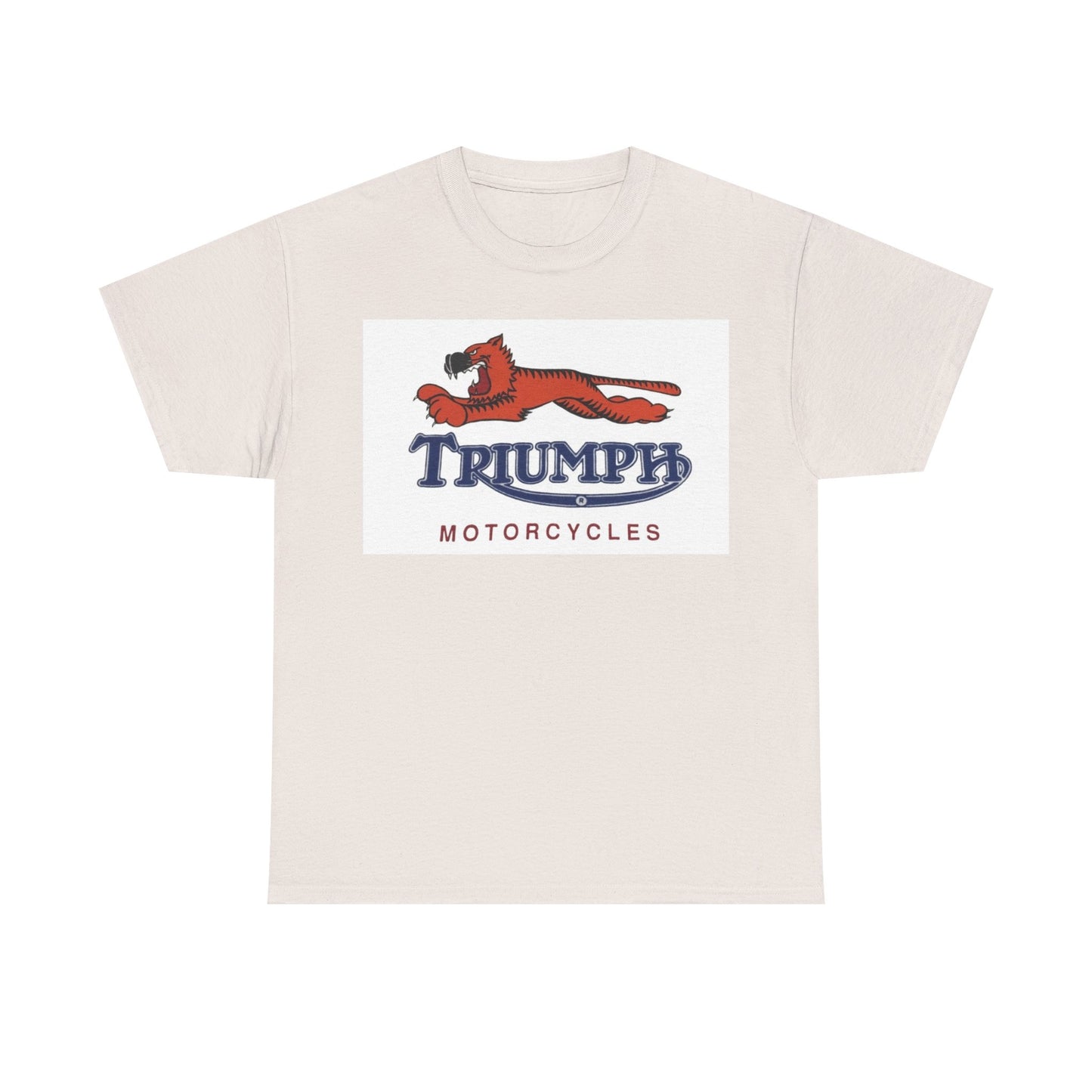 Triumph T-shirt vintage motorcycles nostalgia Tiger Unisex Heavy Cotton Tee
