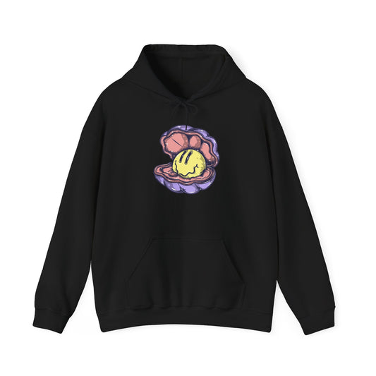 Happy Clam Graphic Hoodie Unisex Heavy Blend™ Hooded Sweatshirt