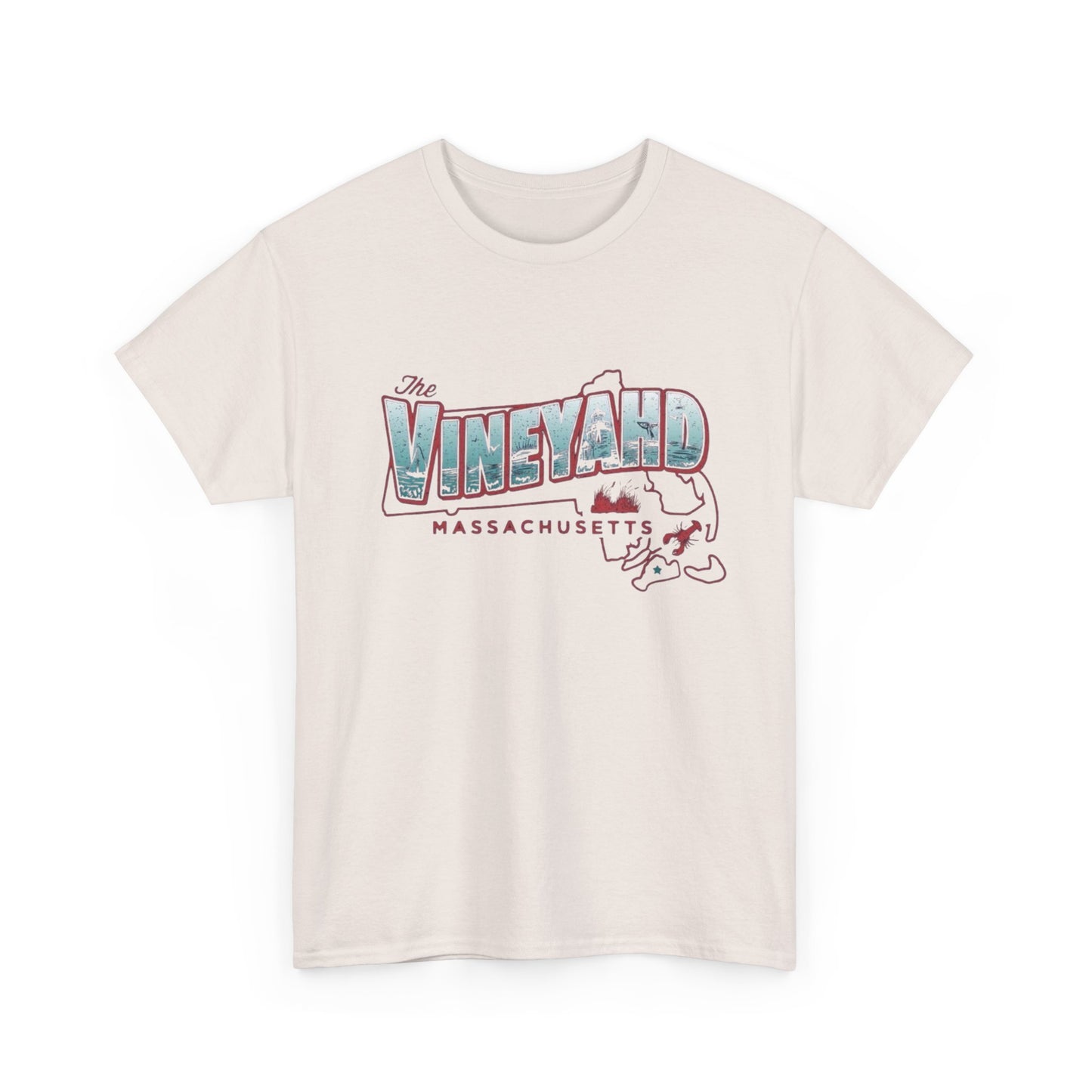 The Vineyard Massachusetts Graphic T Shirt NEW ADULT
