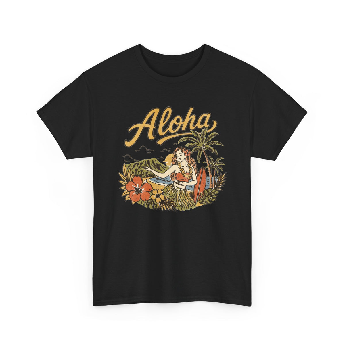 Aloha Tropical Island Woman Graphic Tee Men's Graphic Tee