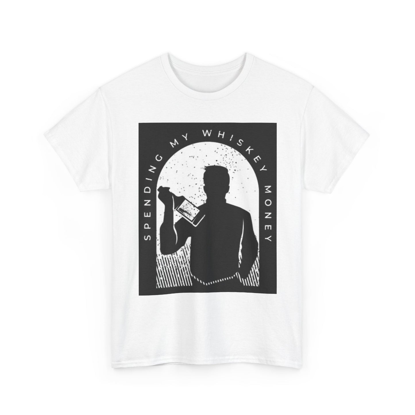 Whiskey Money Country Graphic T Shirt Retro Art Booze Unisex Heavy Cotton Tee