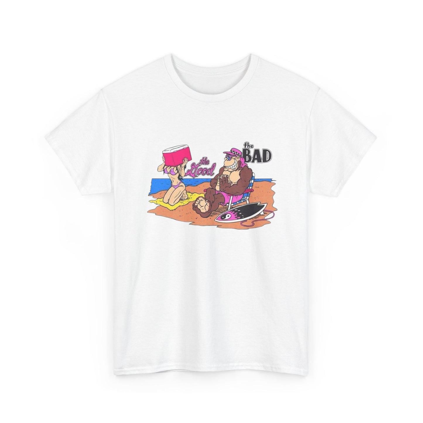 The Bad The Good Funny Beach T Shirt Graphic Unisex Heavy Cotton Tee NEW GIFT