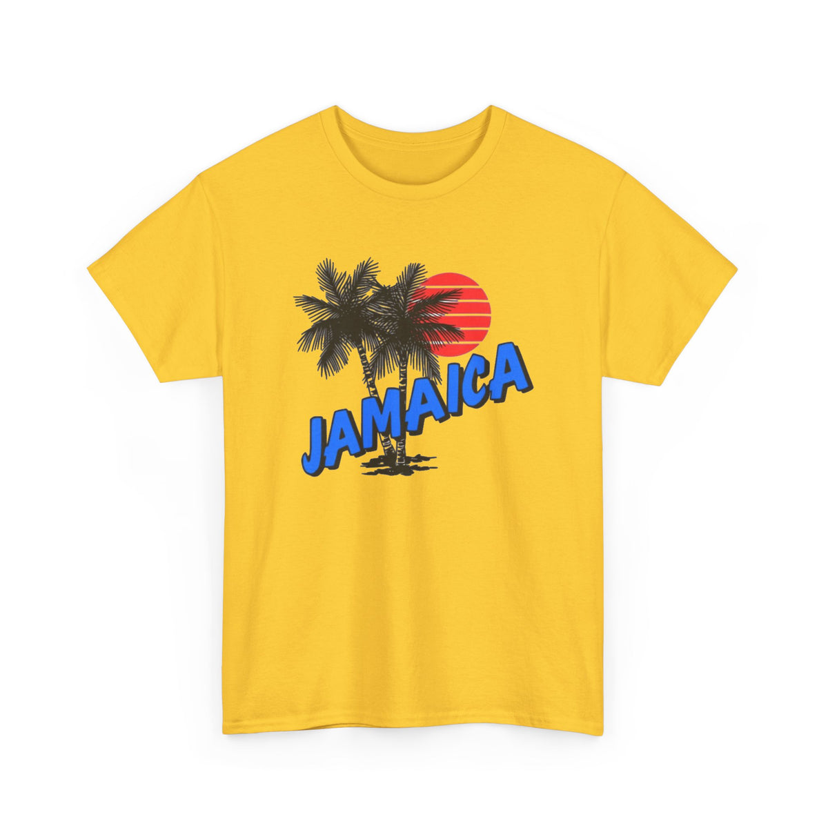 Jamaica Graphic T Shirt Men's Tropical Beach Retro Heavy Cotton Tee
