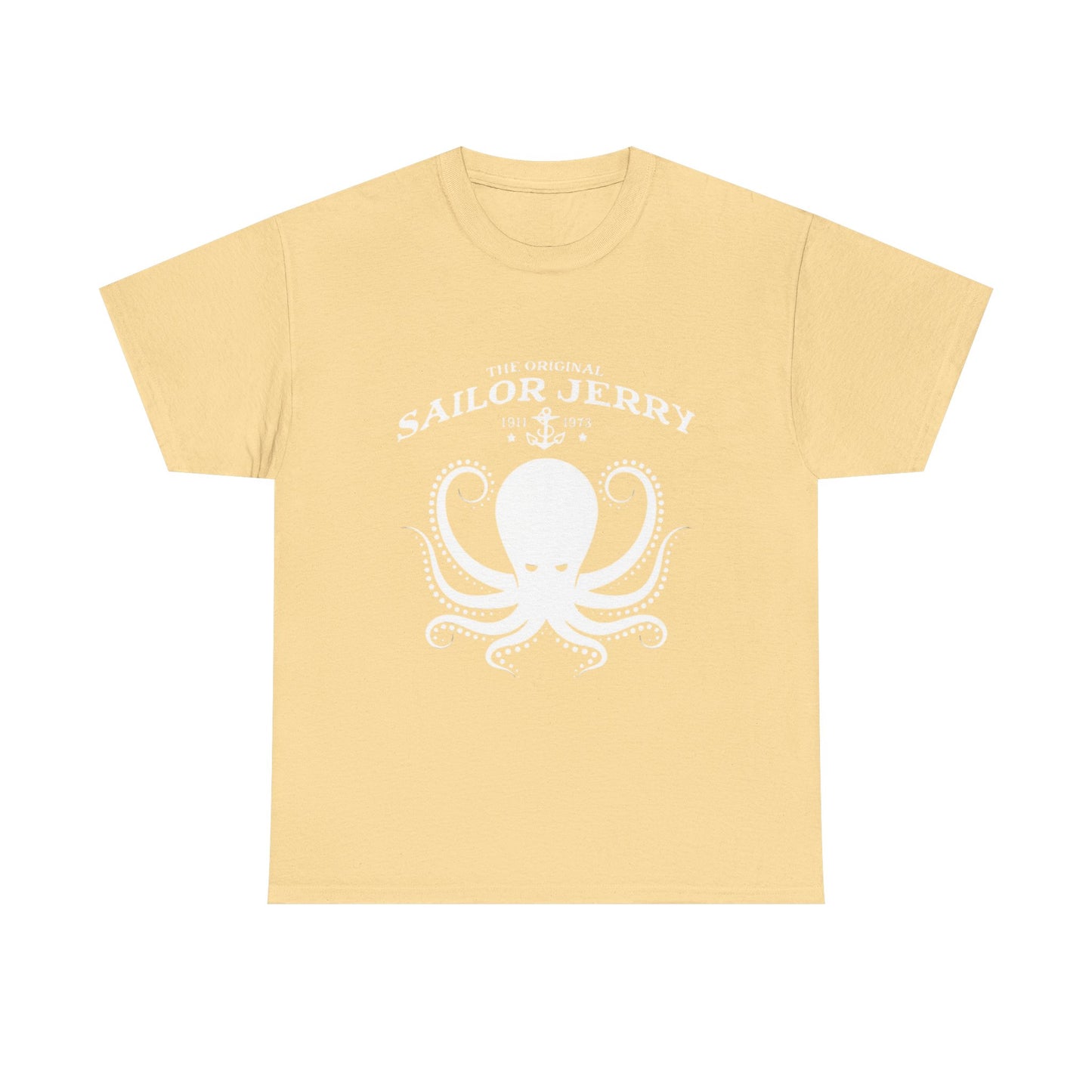 Sailor Jerry T-shirt vintage tattoo navy art retro Hawaii Heavy Cotton Tee